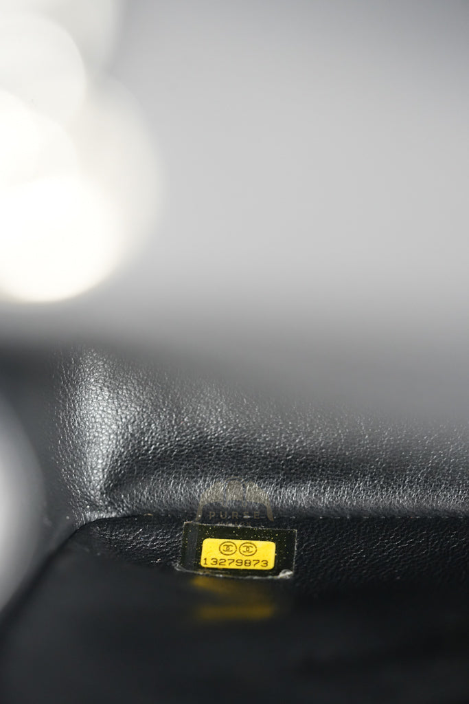 Maxi Single Flap in Black Quilted Caviar Leather and Silver Hardware Series 13 | Purse Maison Luxury Bags Shop