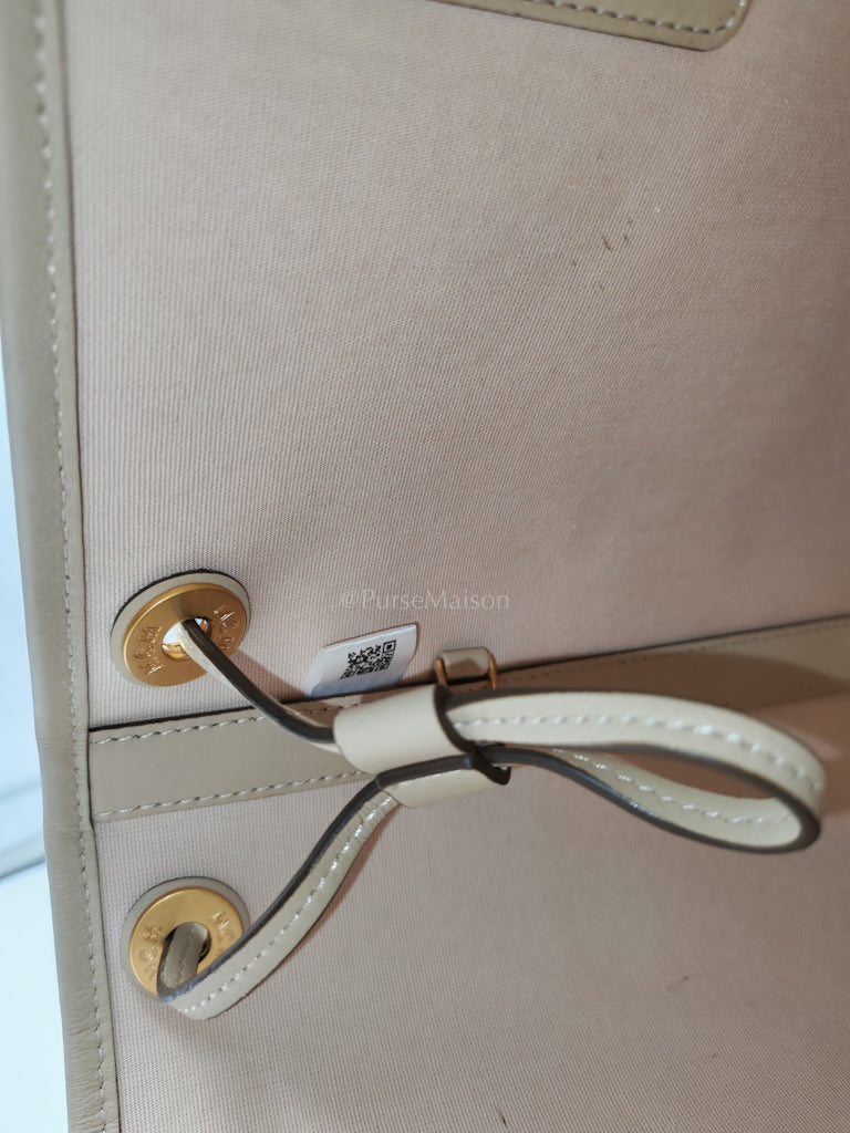 Liz Reversible Beige Shopping Tote Bag | Purse Maison Luxury Bags Shop