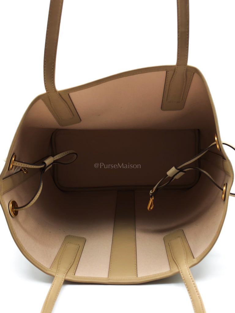 Liz Reversible Beige Shopping Tote Bag | Purse Maison Luxury Bags Shop