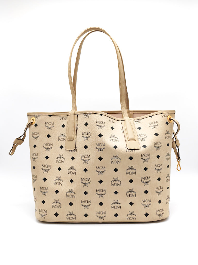 Liz Reversible Beige Shopping Tote Bag | Purse Maison Luxury Bags Shop
