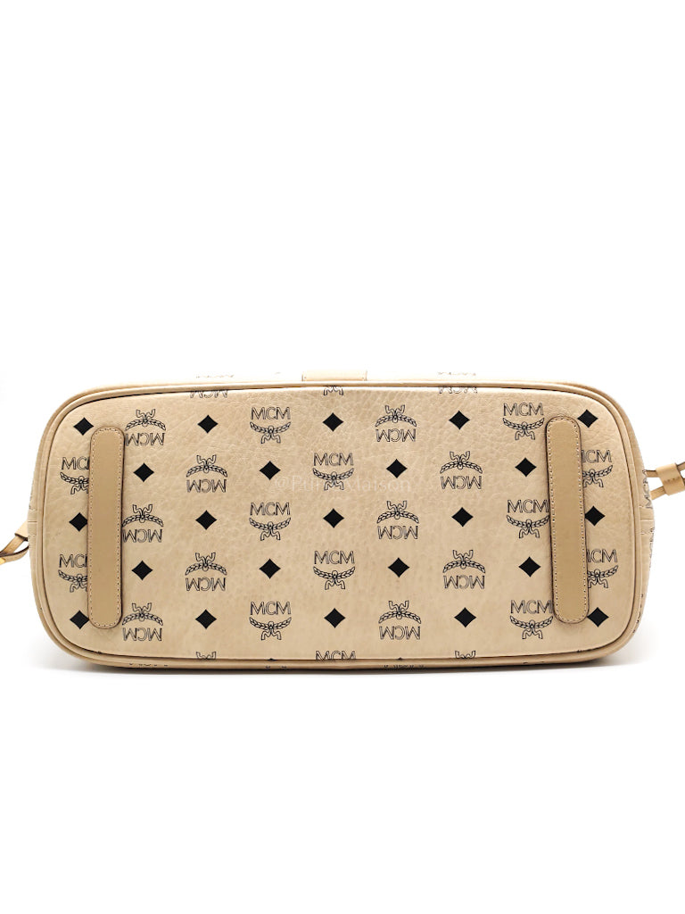 Liz Reversible Beige Shopping Tote Bag | Purse Maison Luxury Bags Shop