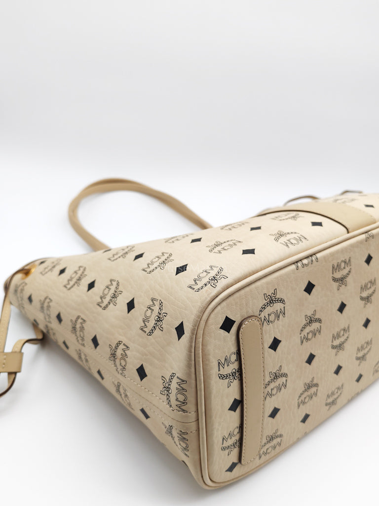 Liz Reversible Beige Shopping Tote Bag | Purse Maison Luxury Bags Shop
