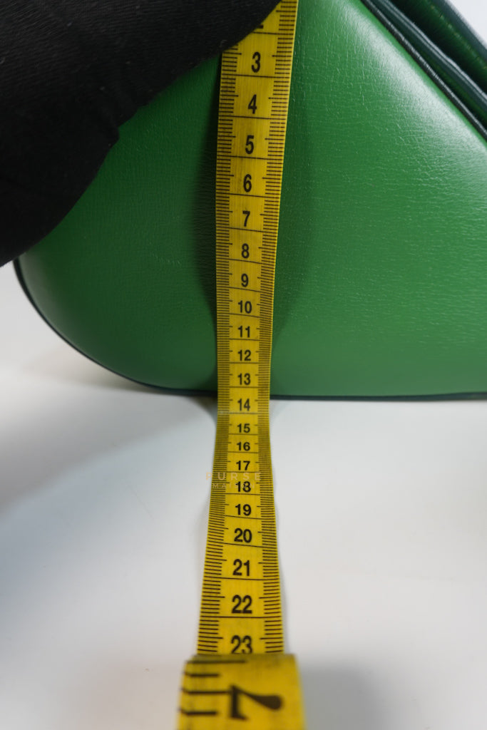 Medium Pandora Box in Green Calfskin Leather | Purse Maison Luxury Bags Shop