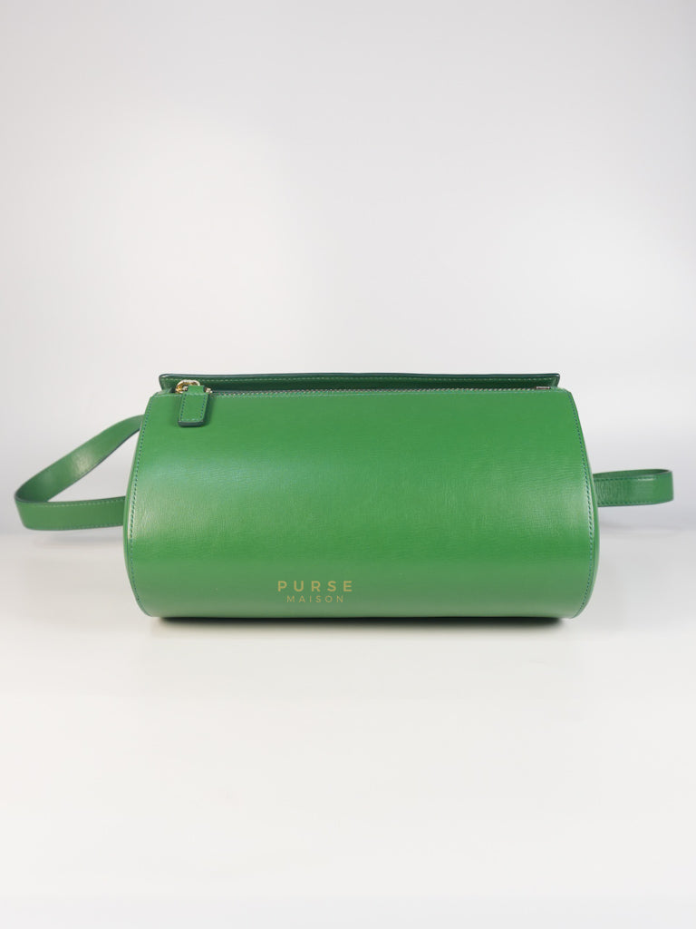 Medium Pandora Box in Green Calfskin Leather | Purse Maison Luxury Bags Shop