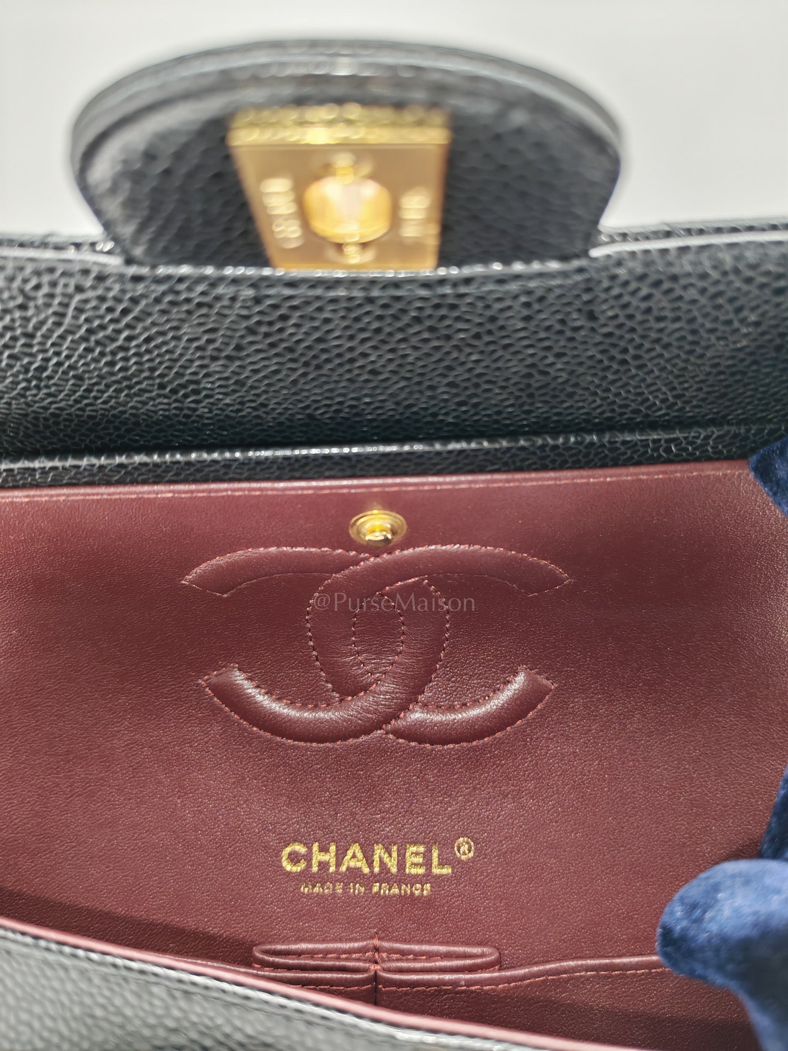 Medium Classic Double Flap Caviar GHW Microchip Unused Year 2022 K860XGCK