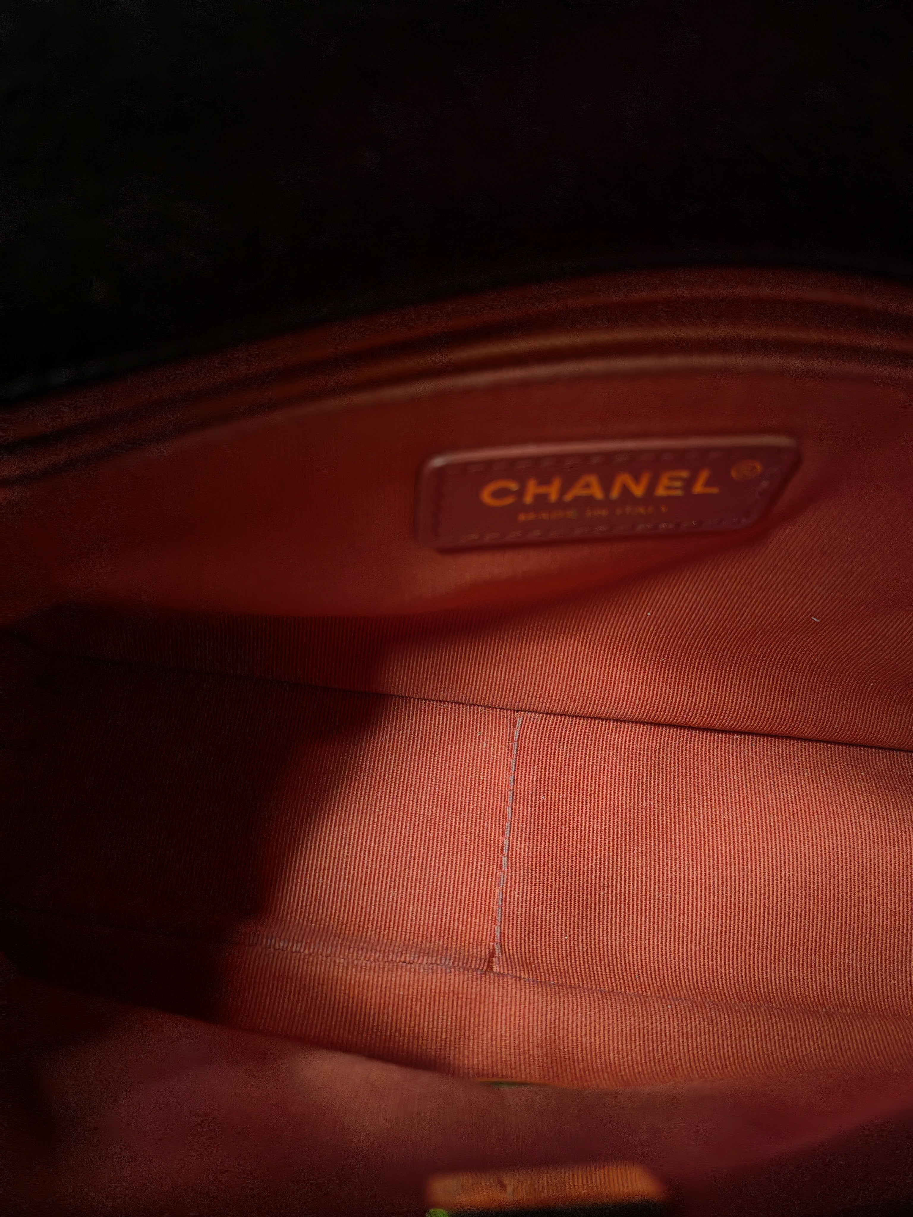 Melody Flap Bag in Shiny Caviar Leather and Aged Gold Hardware (Microchip) | Purse Maison Luxury Bags Shop