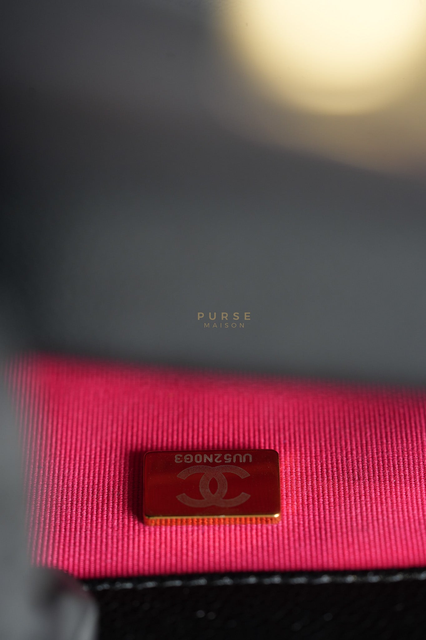 Melody Flap Bag in Shiny Caviar Leather and Aged Gold Hardware (Microchip) | Purse Maison Luxury Bags Shop