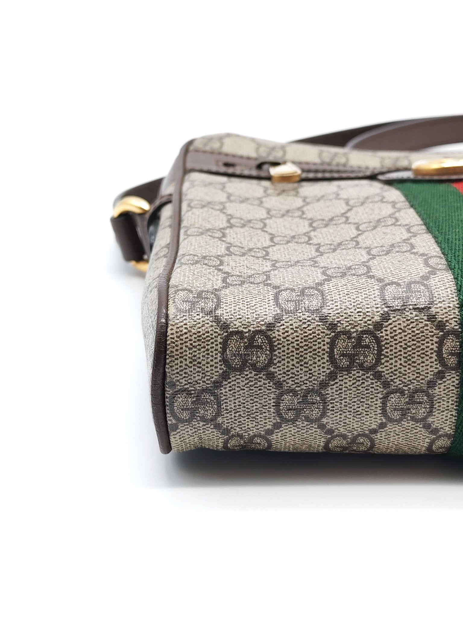 Ophidia Messenger Bag Small in GG Supreme Canvas & Gold Hardware
