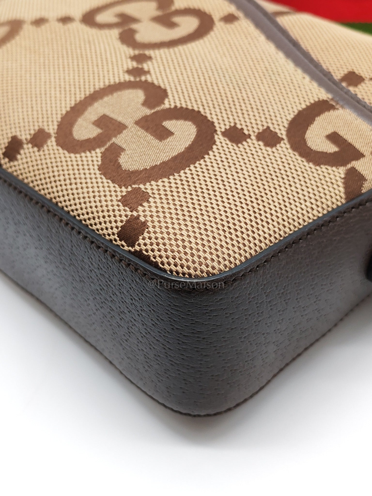 Messenger Bag in Ebony Jumbo GG Canvas | Purse Maison Luxury Bags Shop