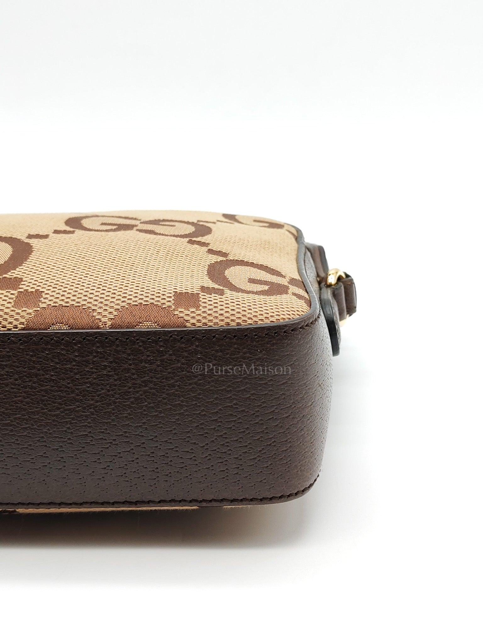 Messenger Bag in Ebony Jumbo GG Canvas | Purse Maison Luxury Bags Shop