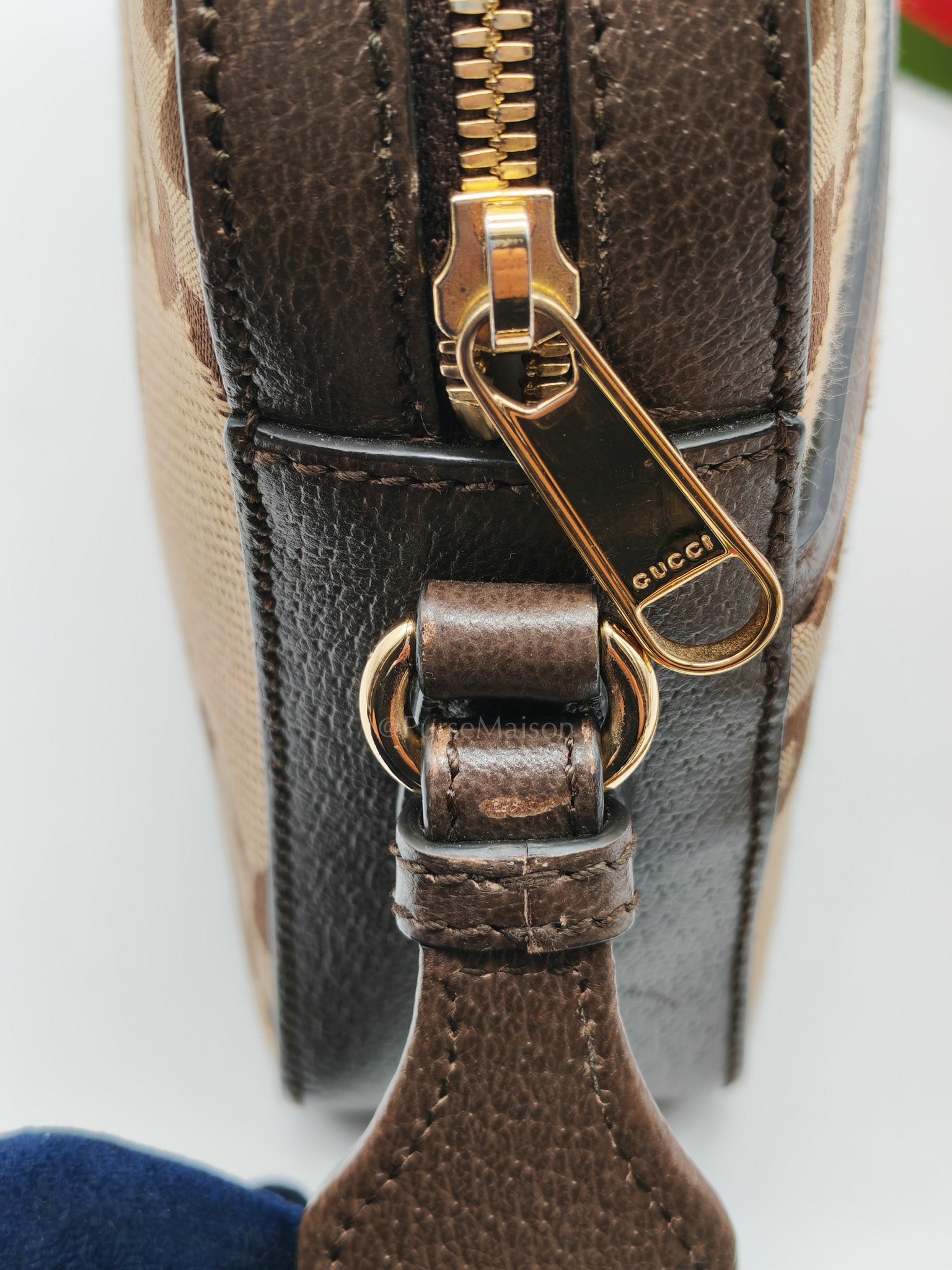 Messenger Bag in Ebony Jumbo GG Canvas | Purse Maison Luxury Bags Shop