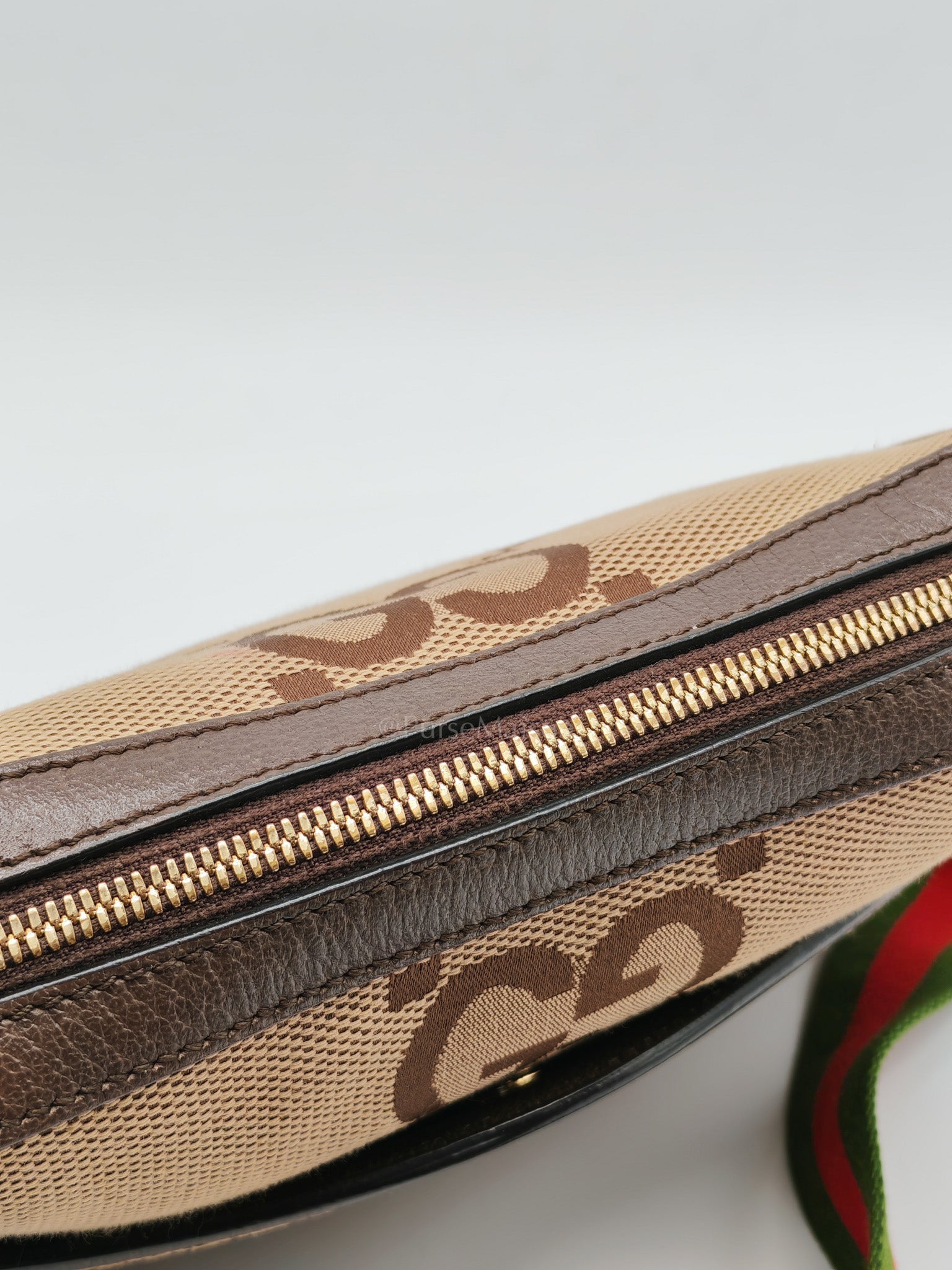 Messenger Bag in Ebony Jumbo GG Canvas | Purse Maison Luxury Bags Shop
