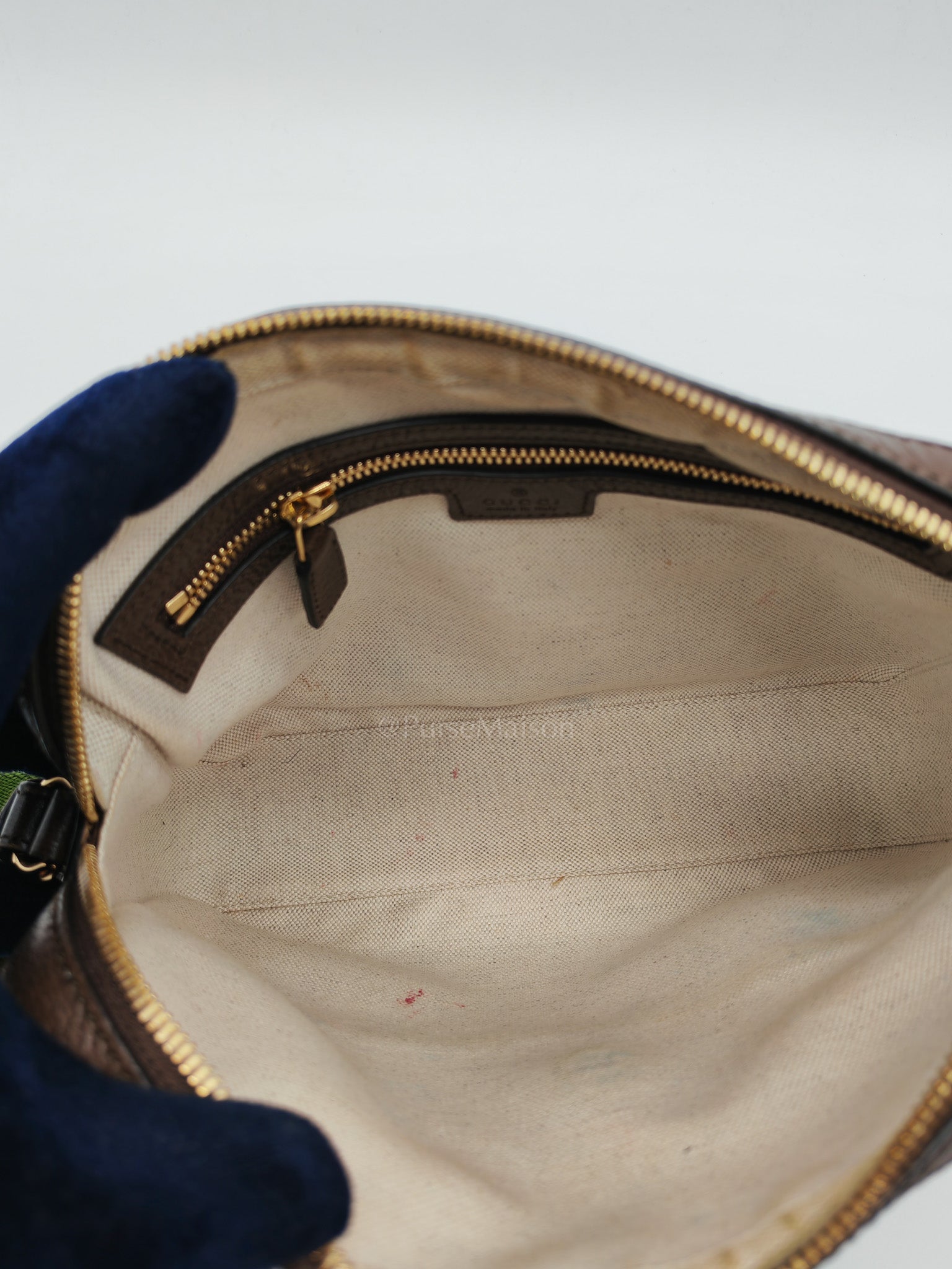 Messenger Bag in Ebony Jumbo GG Canvas | Purse Maison Luxury Bags Shop