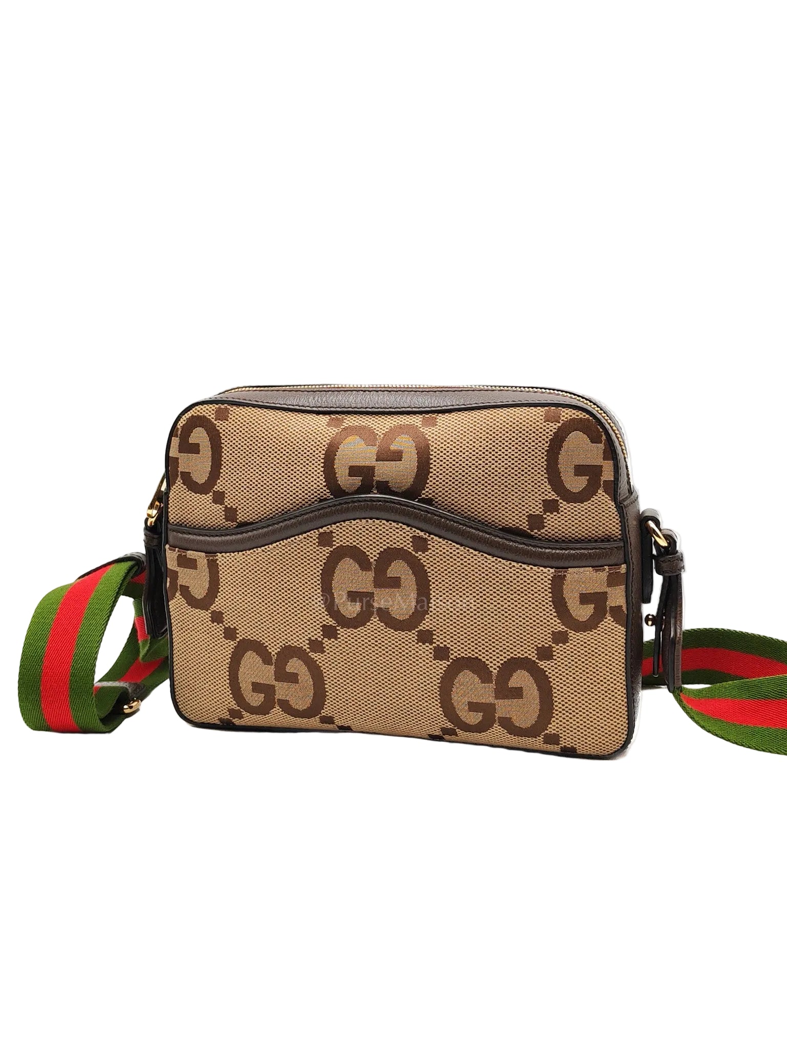 Messenger Bag in Ebony Jumbo GG Canvas | Purse Maison Luxury Bags Shop