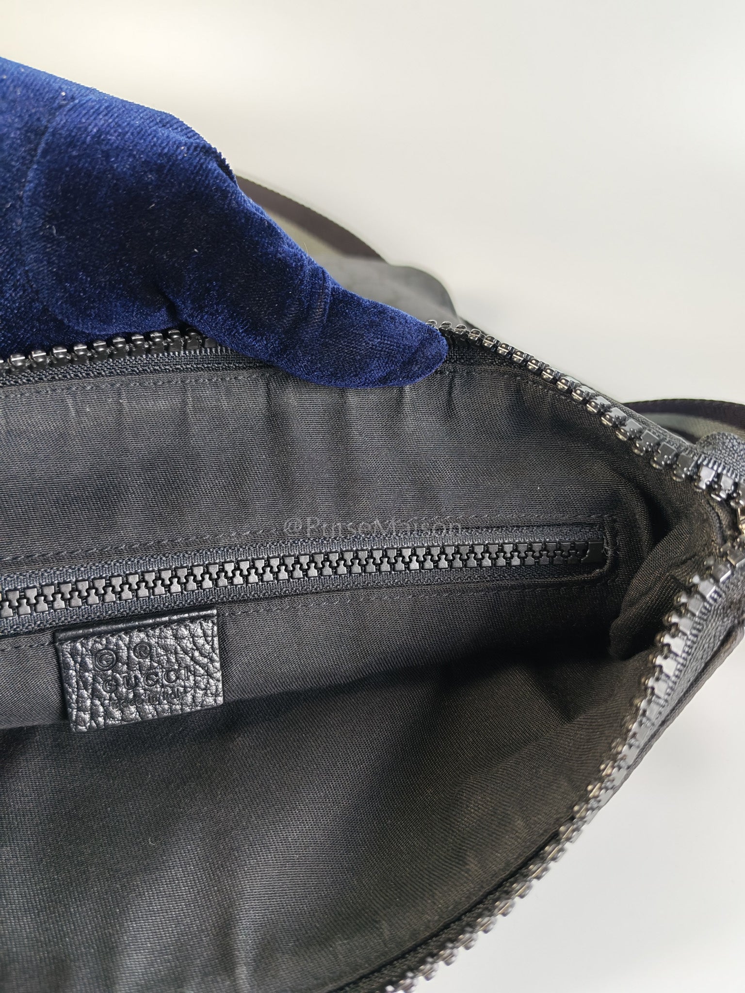 Messenger Bag in GG Guccissima Web Black Canvas | Purse Maison Luxury Bags Shop