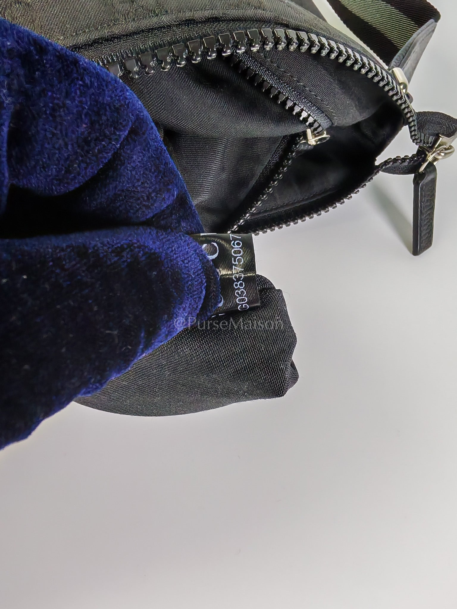 Messenger Bag in GG Guccissima Web Black Canvas | Purse Maison Luxury Bags Shop