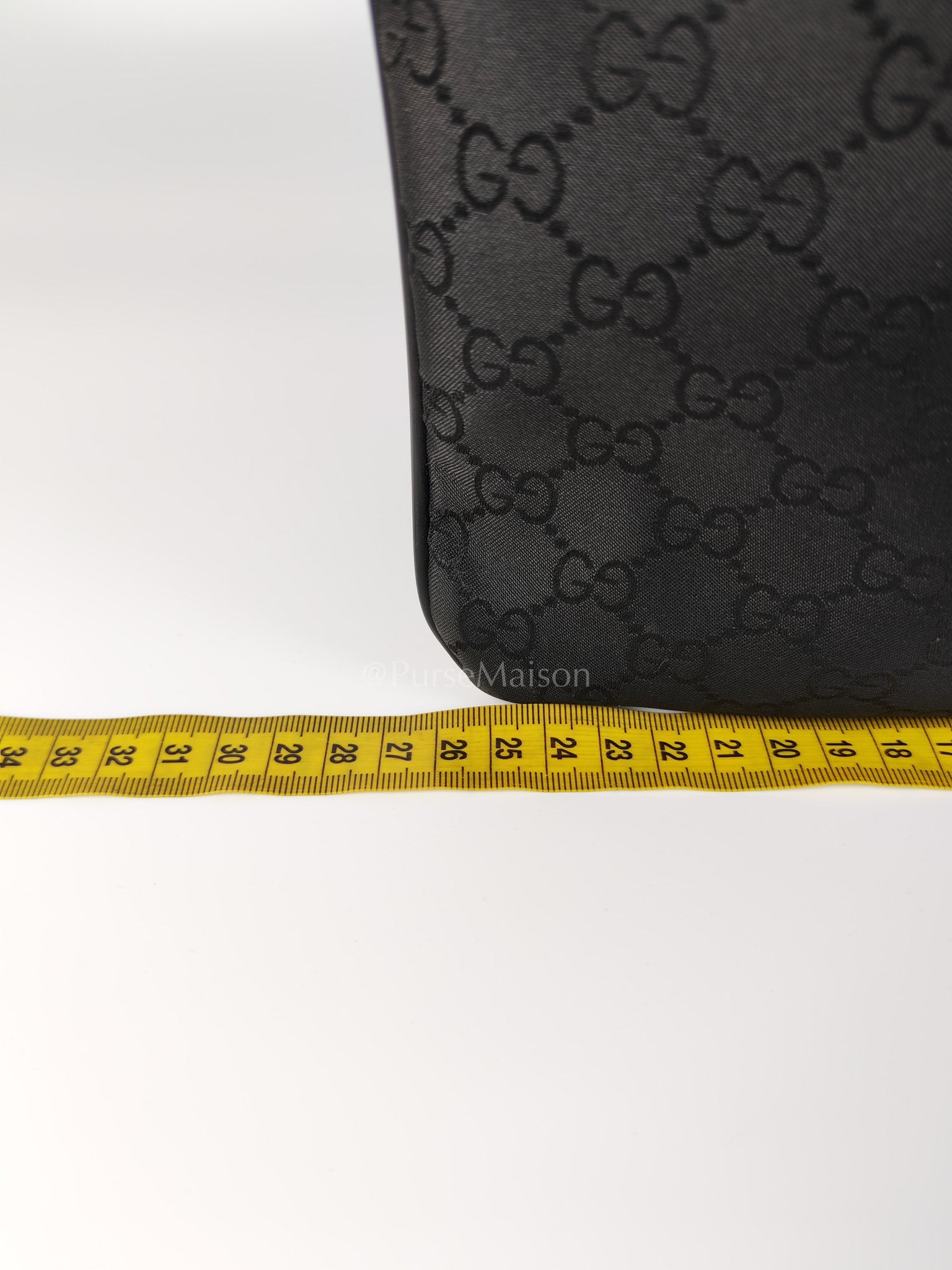 Messenger Bag in GG Guccissima Web Black Canvas | Purse Maison Luxury Bags Shop