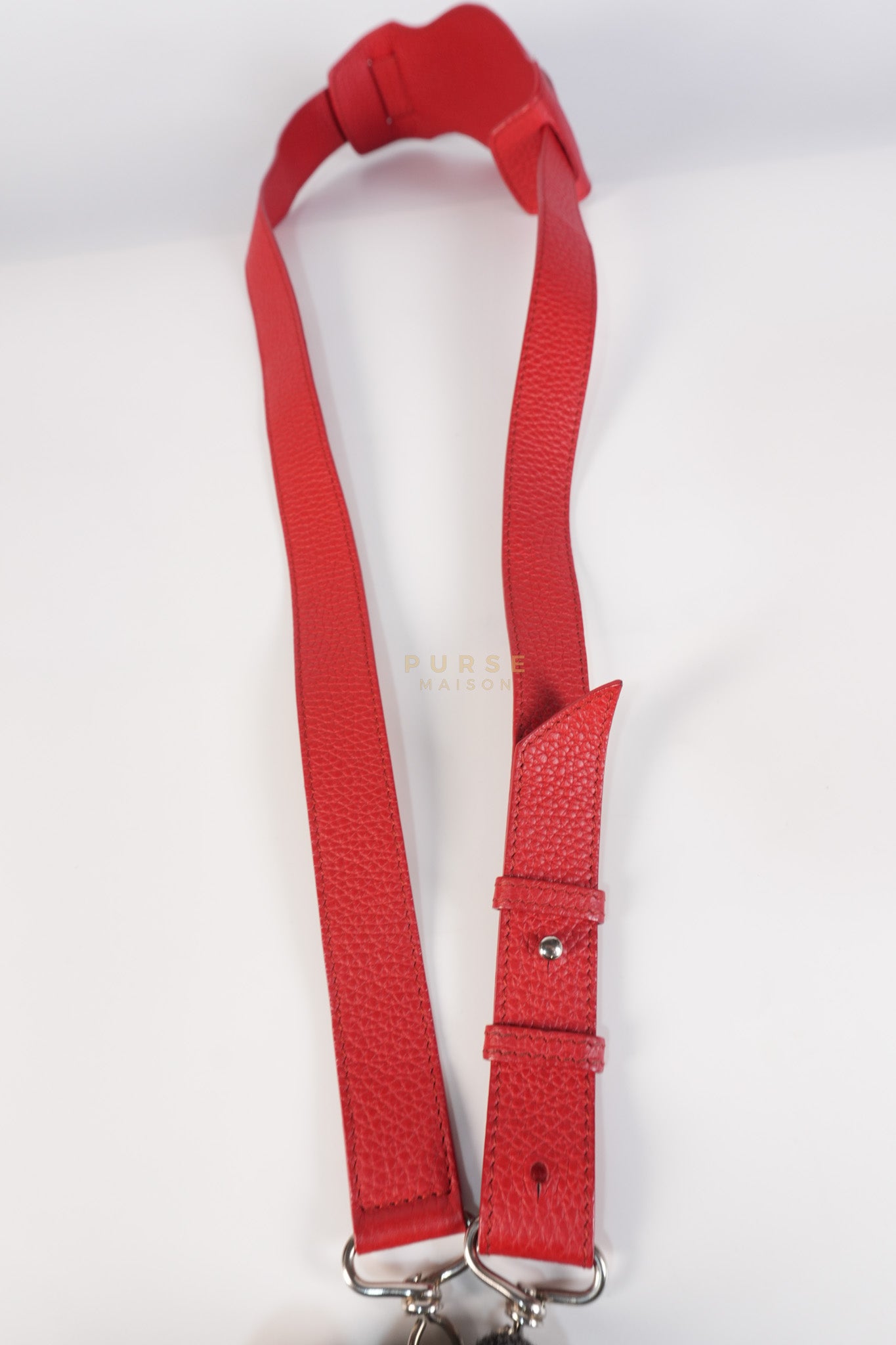 Metallic City Small in Red Pebbled Calfskin Leather | Purse Maison Luxury Bags Shop