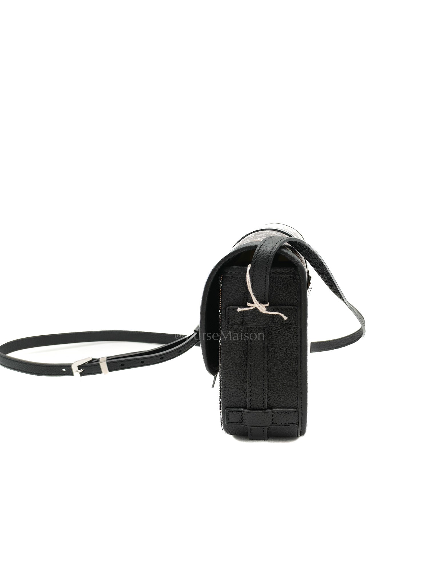 Belvedere PM Crossbody Bag in Black/Noir Goyardine Canvas