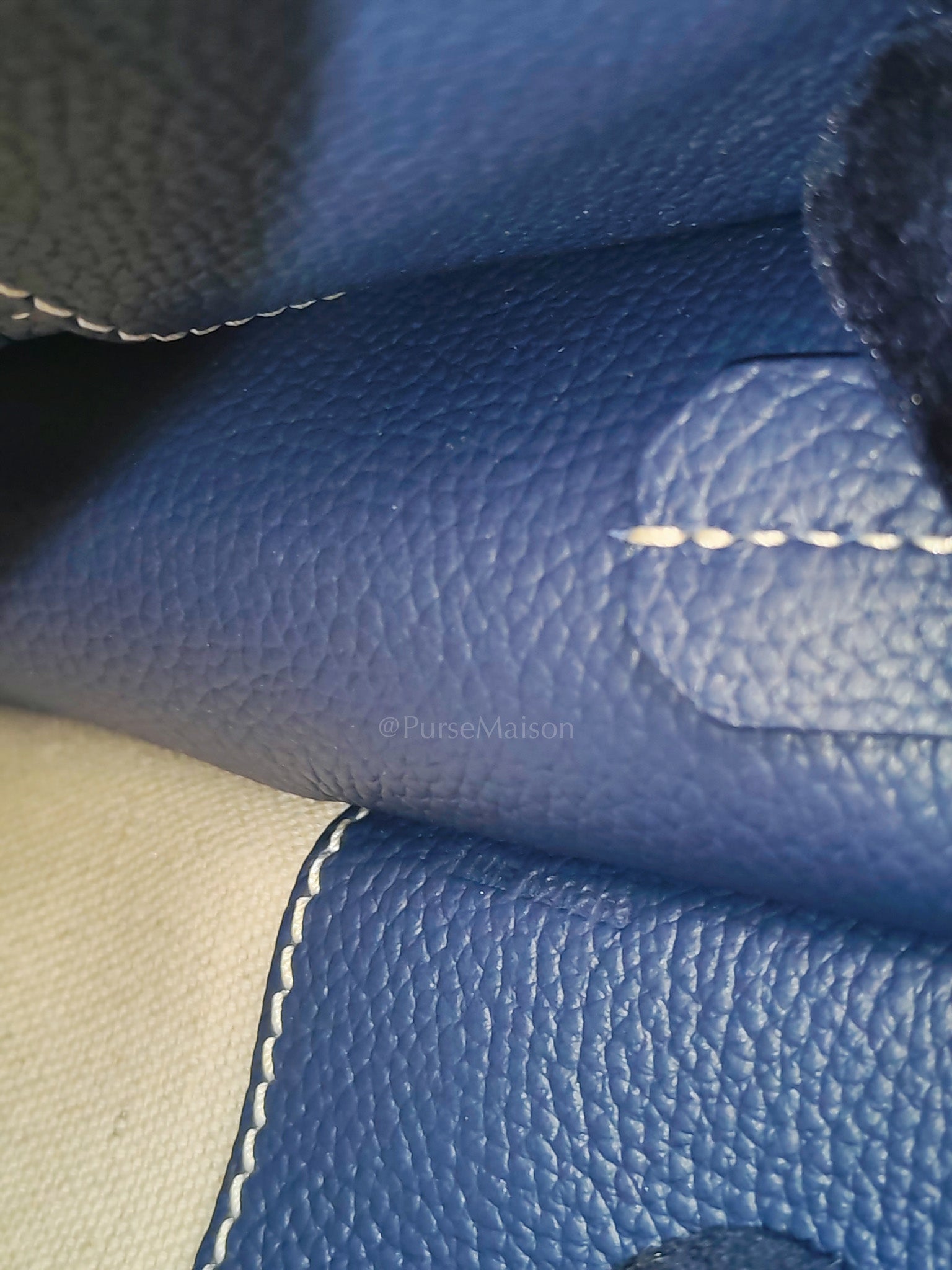 Sac Musette in Navy Blue/Bleu Marine Goyardine Canvas