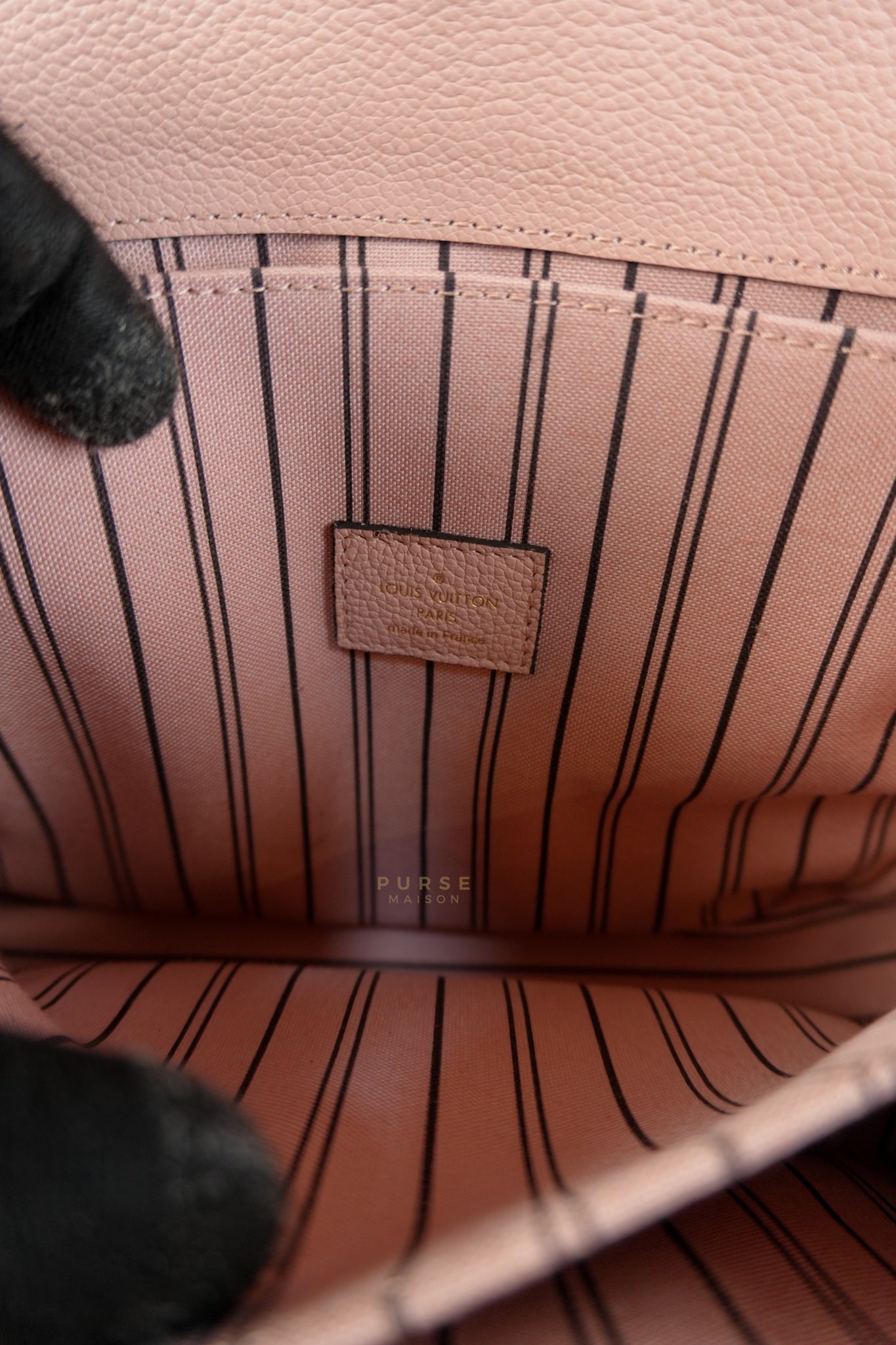 Metis In Rose Empreinte Leather (Date Code: DU0167) | Purse Maison Luxury Bags Shop