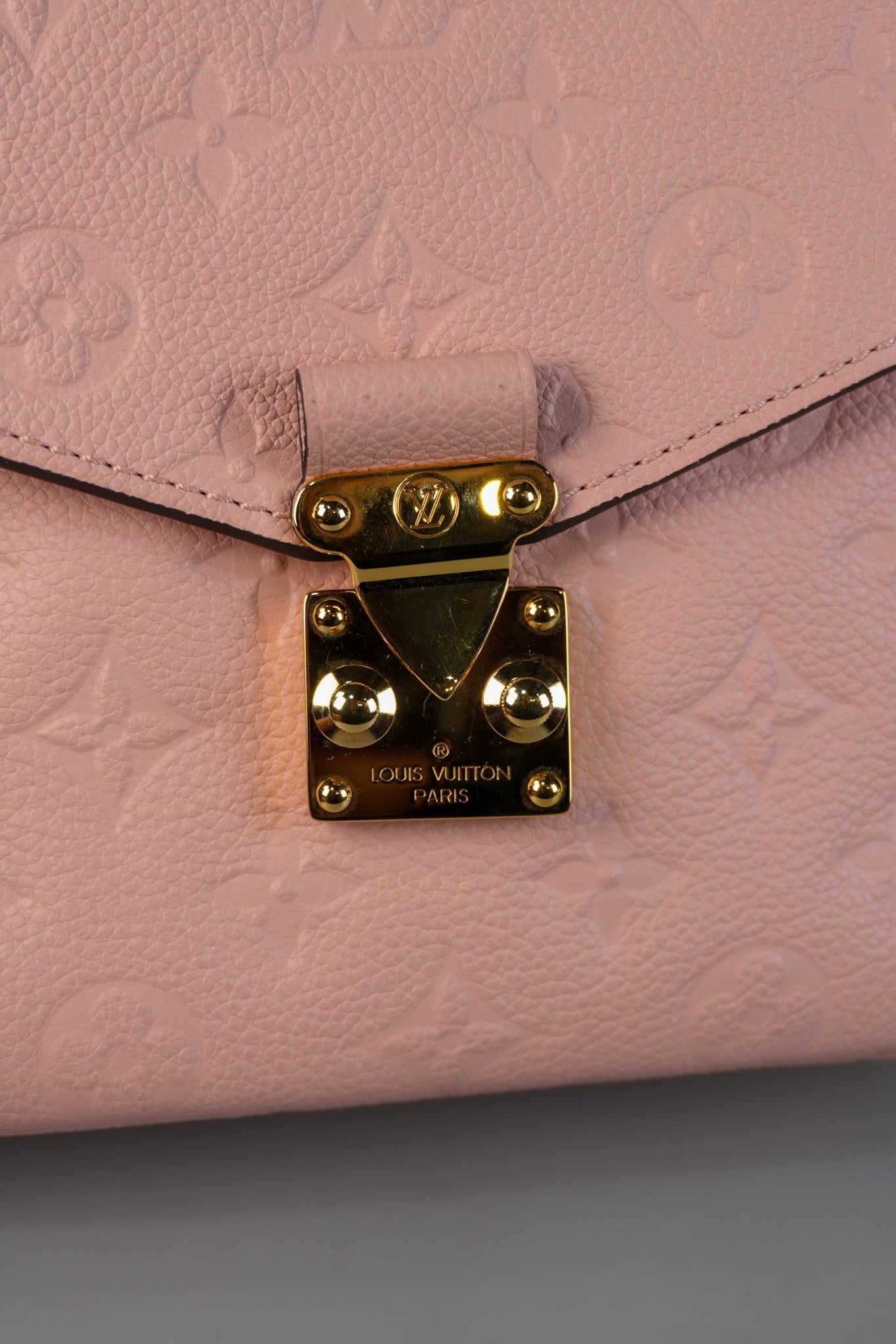 Metis In Rose Empreinte Leather (Date Code: DU0167) | Purse Maison Luxury Bags Shop