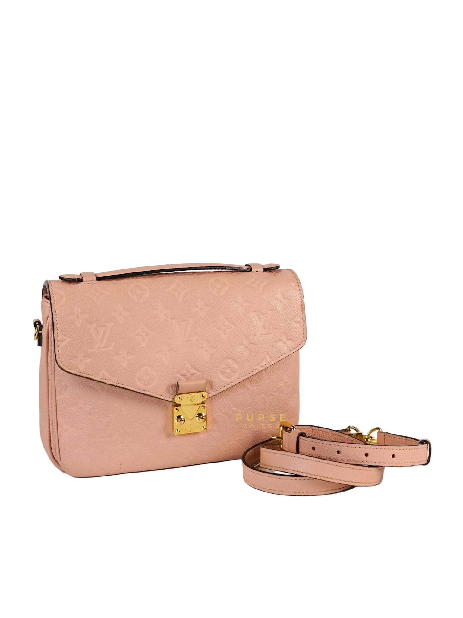 Metis in Rose Poudre Empreinte Monogram Canvas (Date Code: DU1177) | Purse Maison Luxury Bags Shop