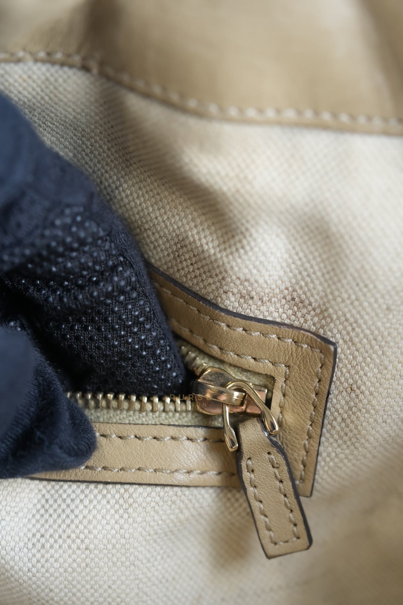 Microguccissima Leather Tote Bag in Beige | Purse Maison Luxury Bags Shop