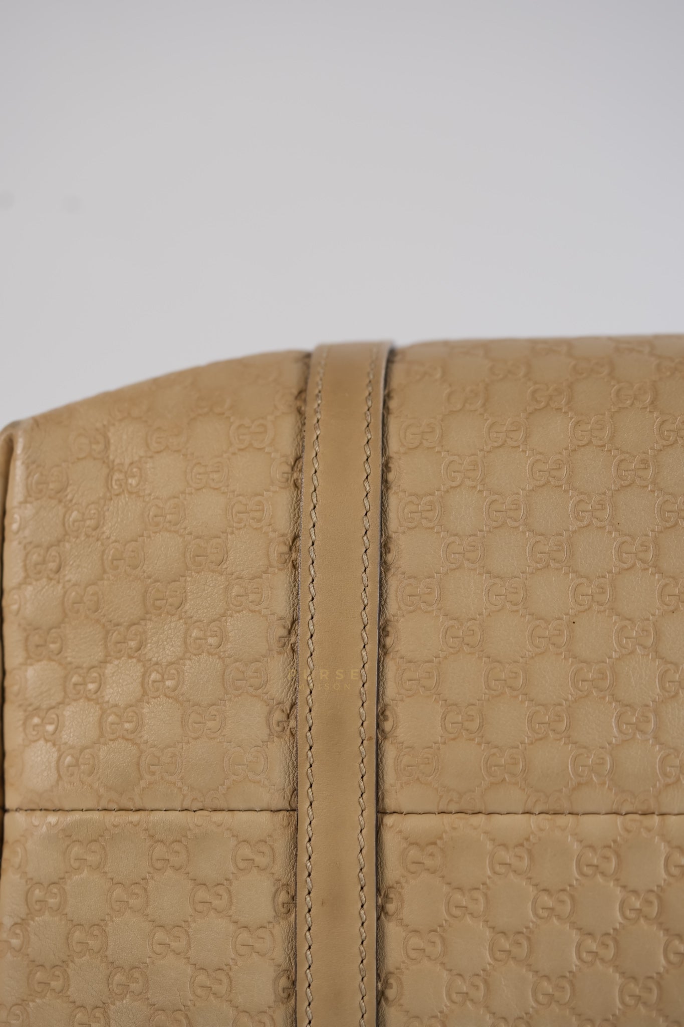 Microguccissima Leather Tote Bag in Beige | Purse Maison Luxury Bags Shop