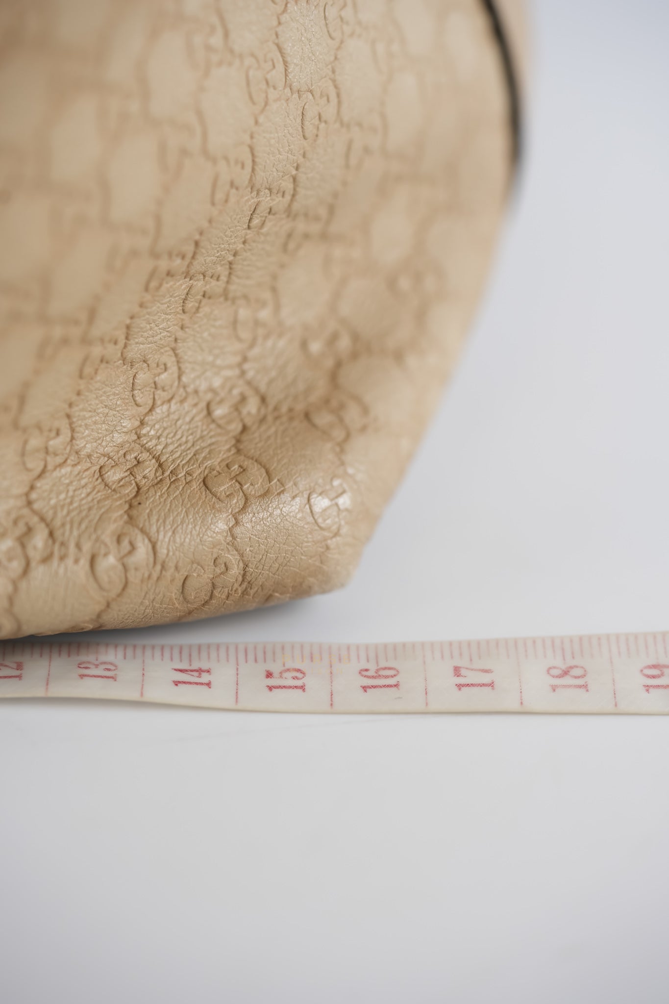 Microguccissima Leather Tote Bag in Beige | Purse Maison Luxury Bags Shop