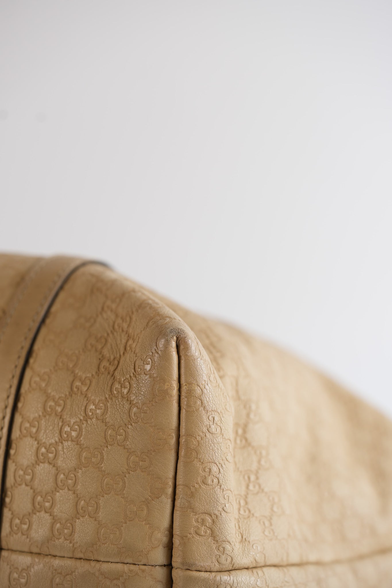 Microguccissima Leather Tote Bag in Beige | Purse Maison Luxury Bags Shop