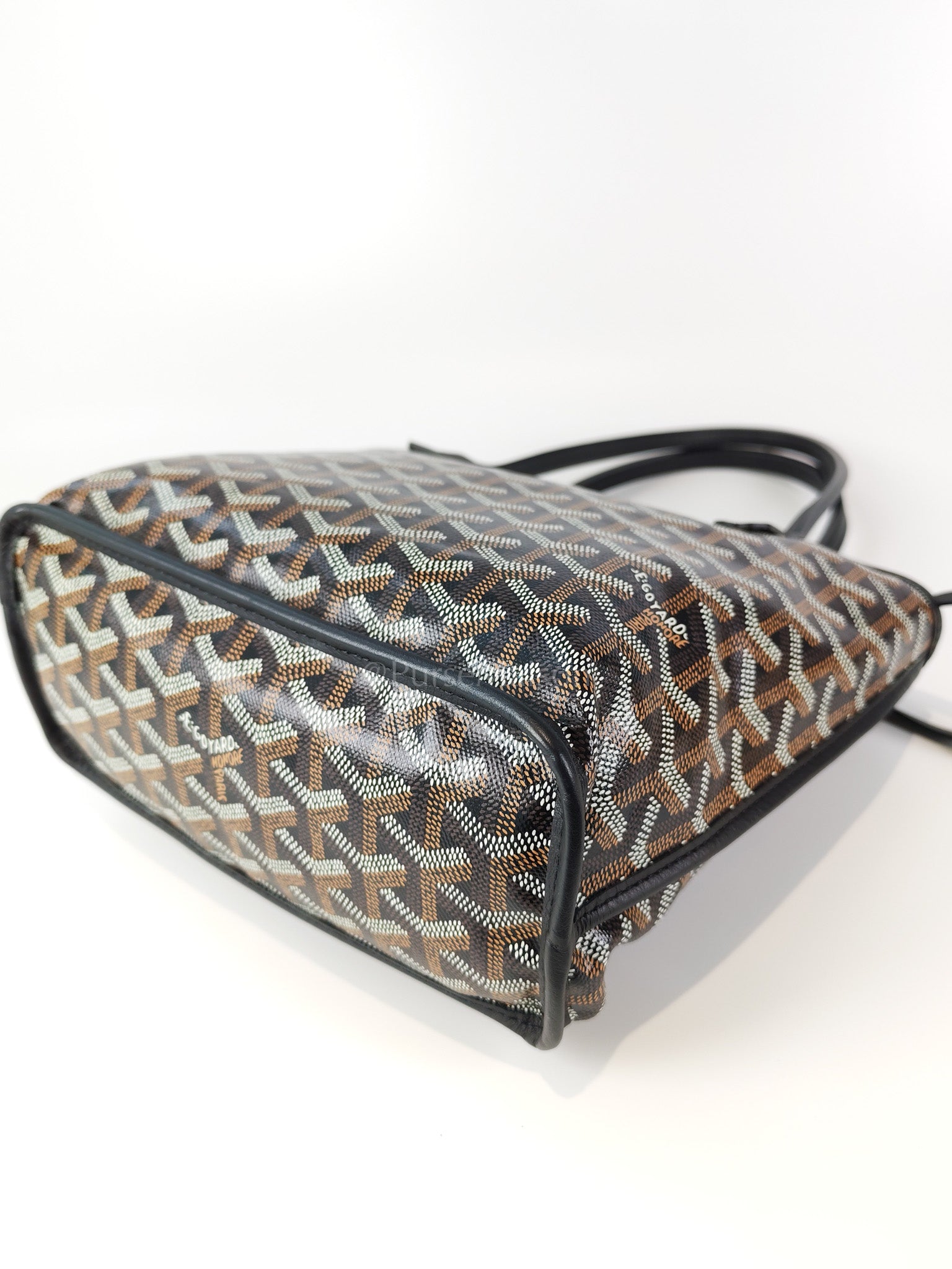 Mini Anjou in Black Goyardine Canvas | Purse Maison Luxury Bags Shop