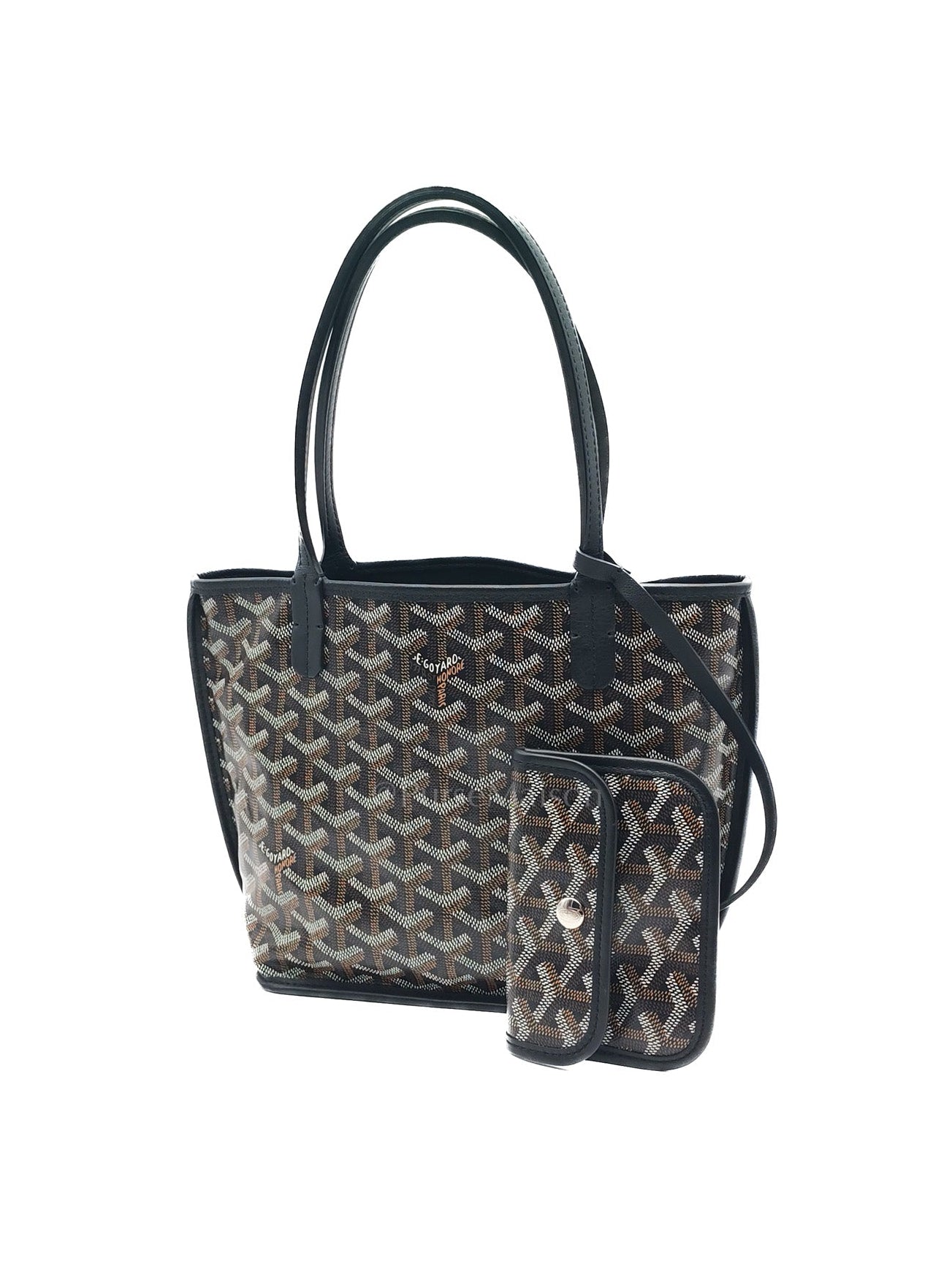 Mini Anjou in Black Goyardine Canvas | Purse Maison Luxury Bags Shop