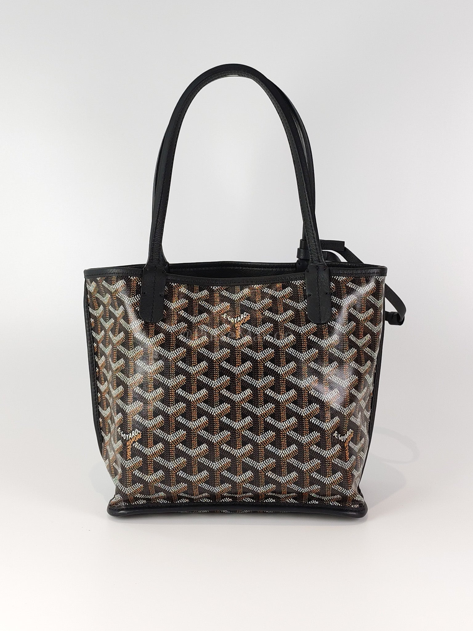 Mini Anjou in Black Goyardine Canvas | Purse Maison Luxury Bags Shop
