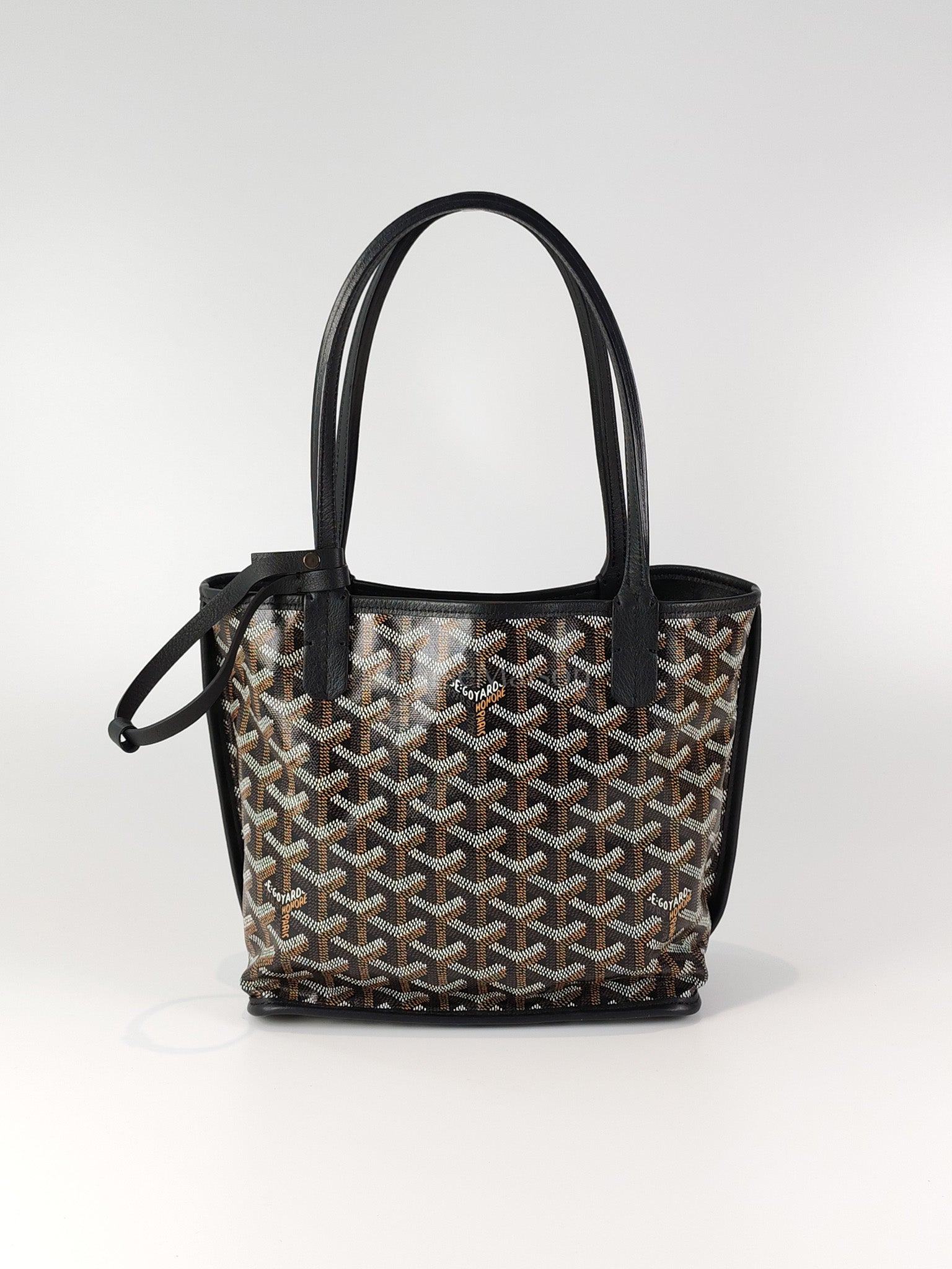 Mini Anjou in Black Goyardine Canvas | Purse Maison Luxury Bags Shop