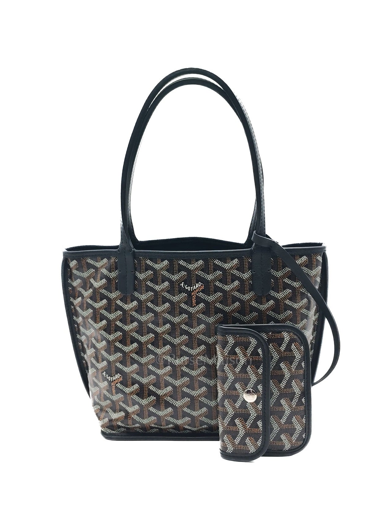 Mini Anjou in Black Goyardine Canvas | Purse Maison Luxury Bags Shop