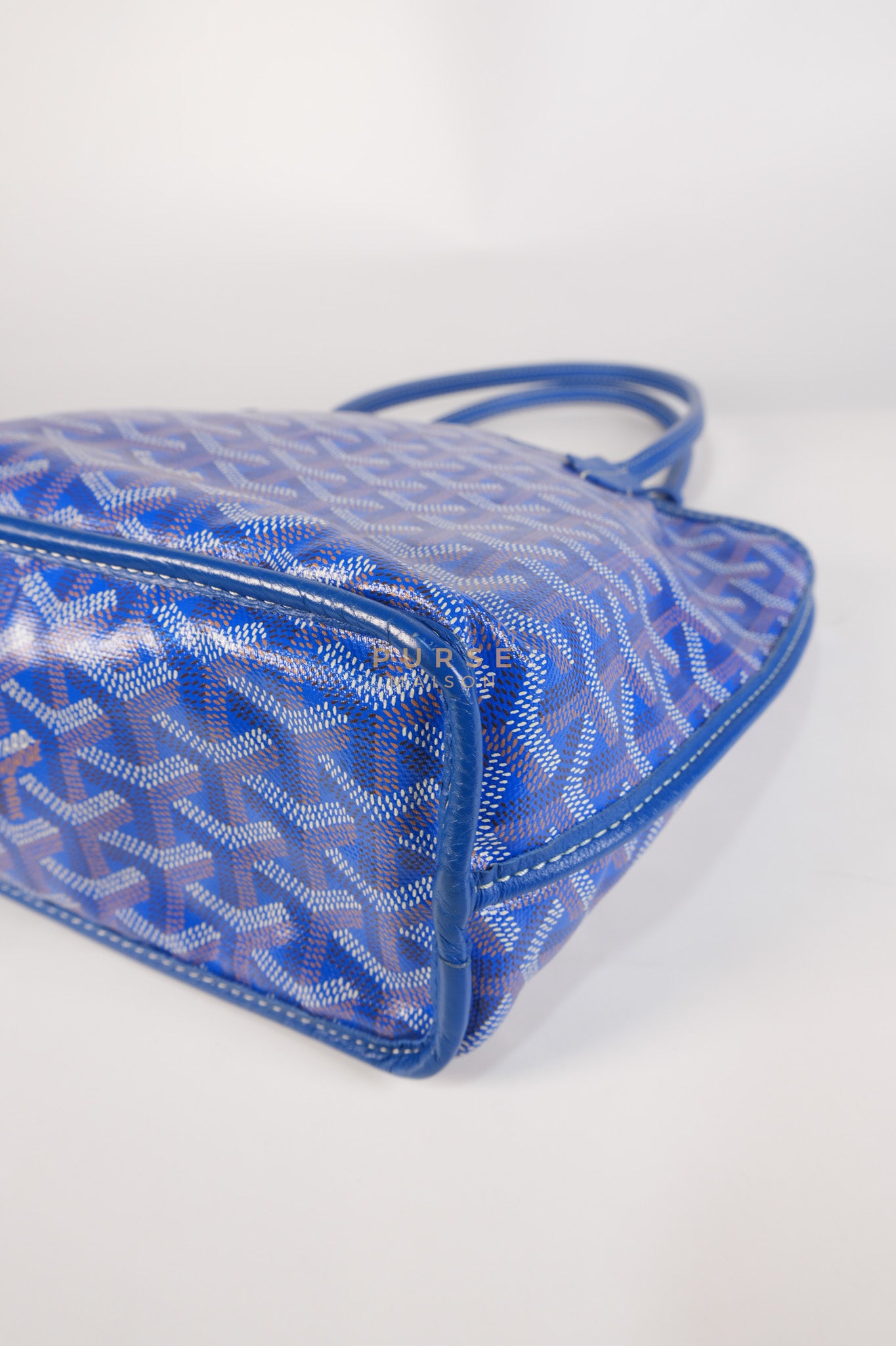 Mini Anjou in Blue Goyardine Canvas | Purse Maison Luxury Bags Shop