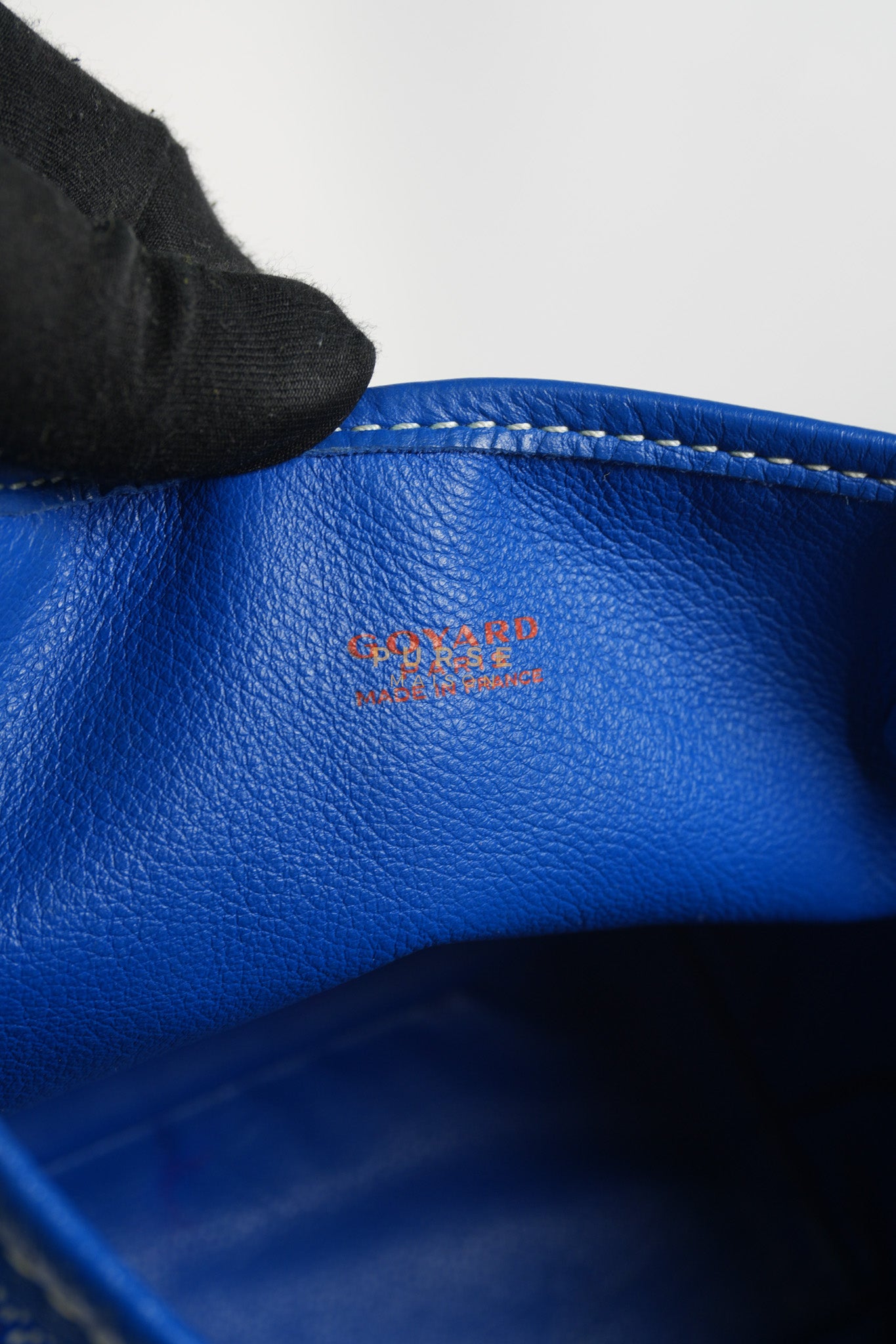 Mini Anjou in Blue Goyardine Canvas | Purse Maison Luxury Bags Shop