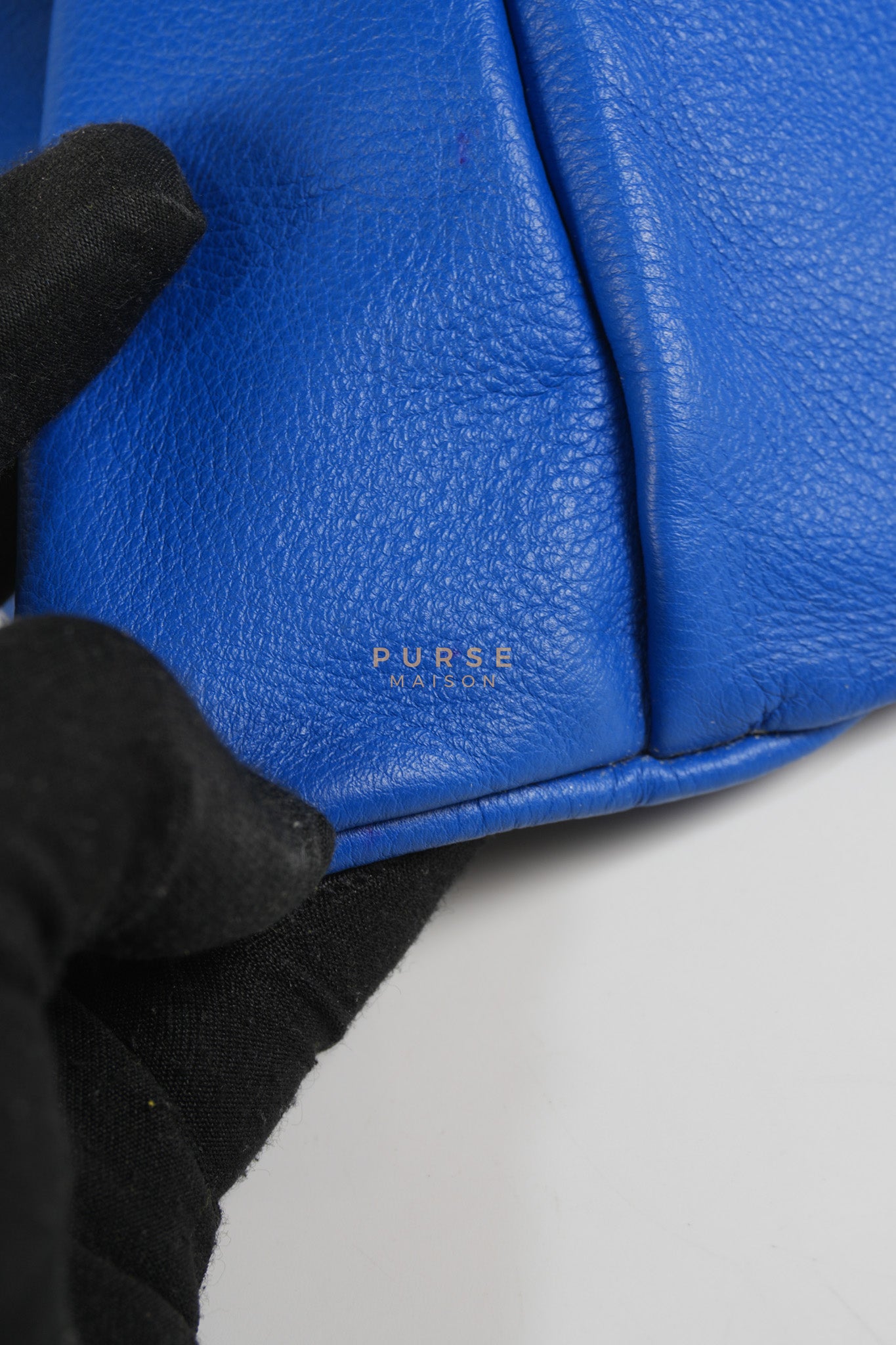 Mini Anjou in Blue Goyardine Canvas | Purse Maison Luxury Bags Shop