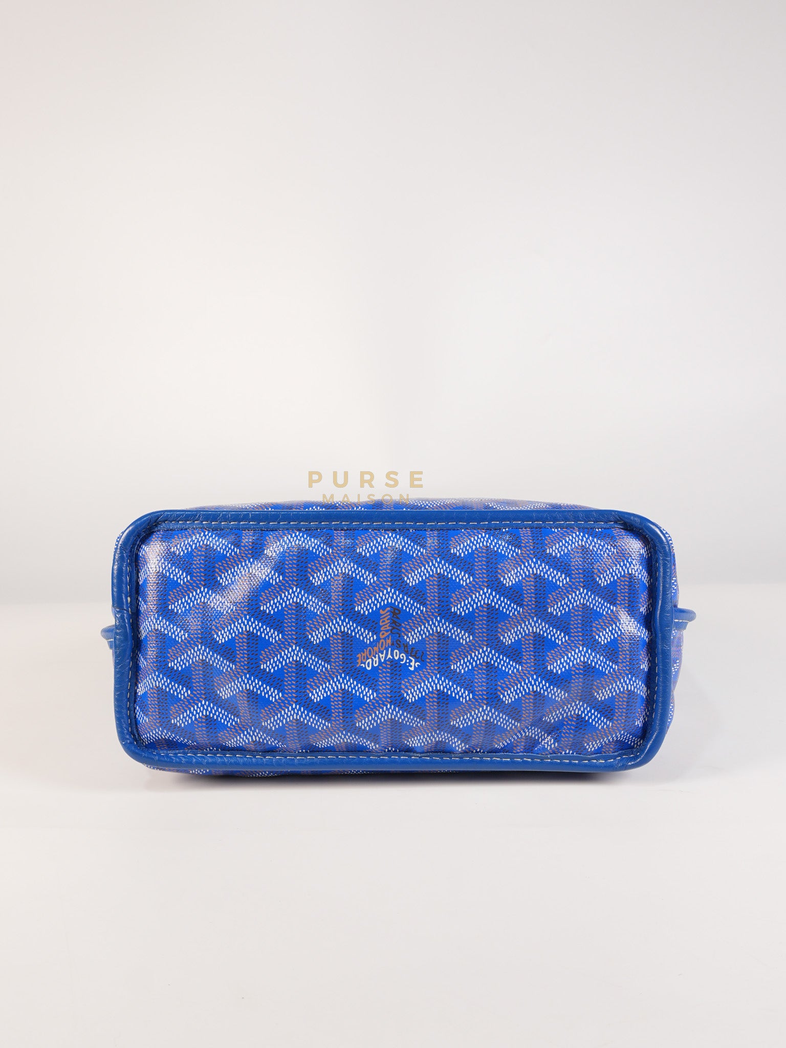 Mini Anjou in Blue Goyardine Canvas | Purse Maison Luxury Bags Shop