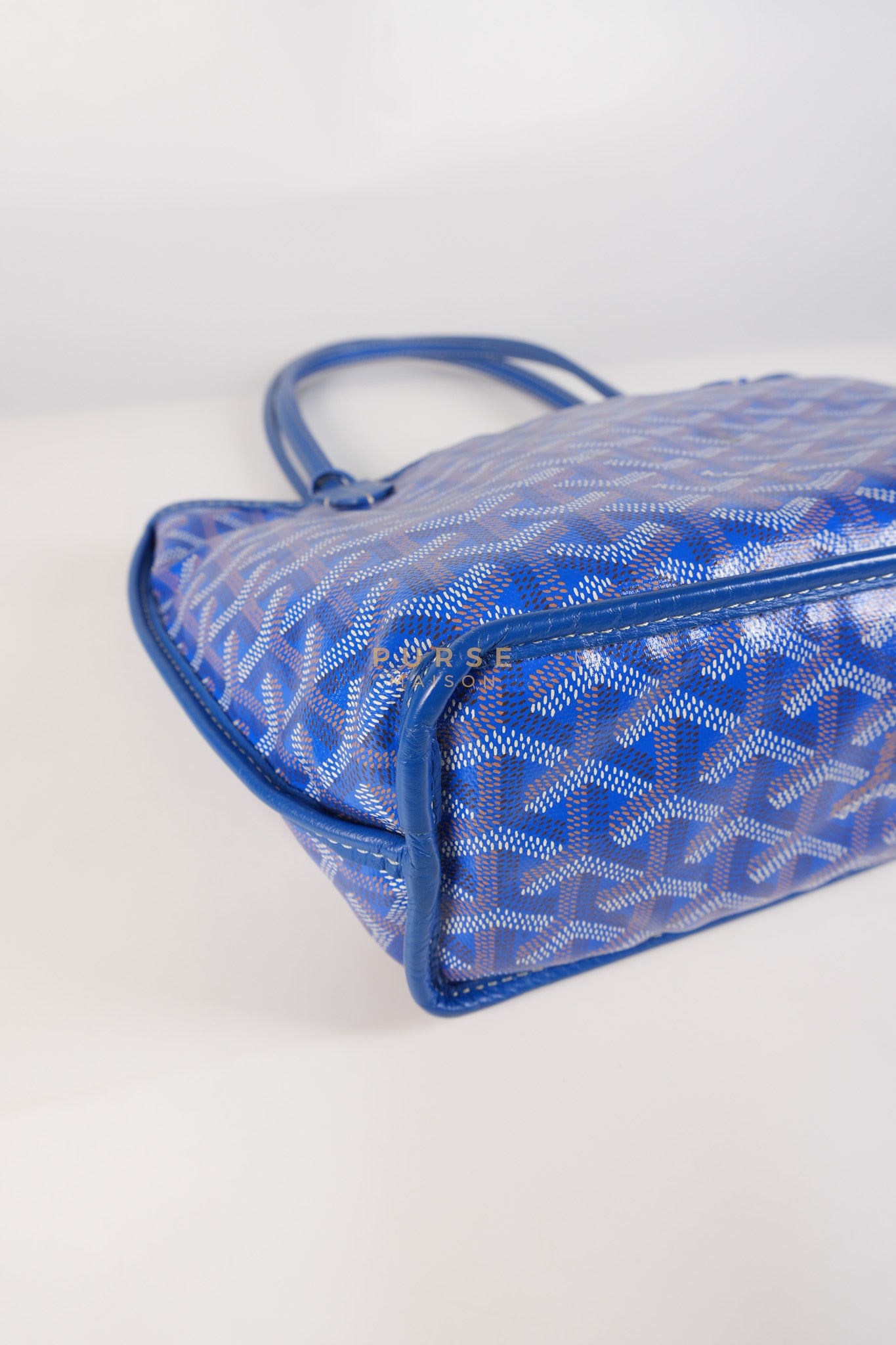 Mini Anjou in Blue Goyardine Canvas | Purse Maison Luxury Bags Shop