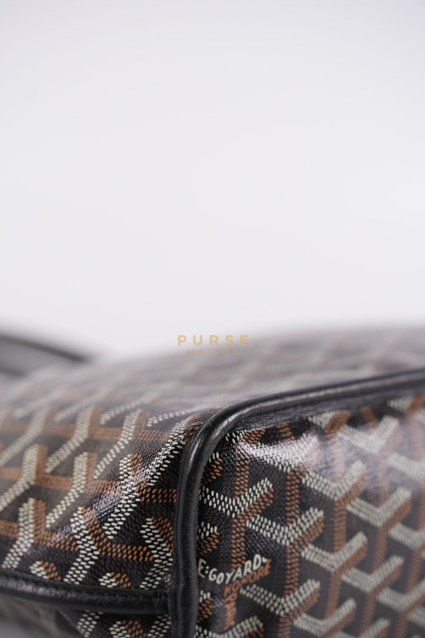 Mini Anjou in Noir/Black Goyardine Canvas | Purse Maison Luxury Bags Shop