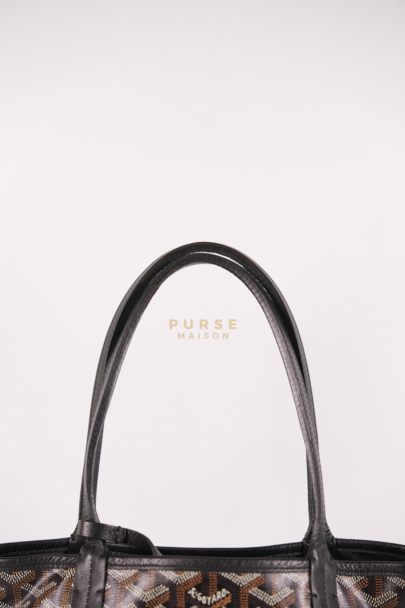 Mini Anjou in Noir/Black Goyardine Canvas | Purse Maison Luxury Bags Shop