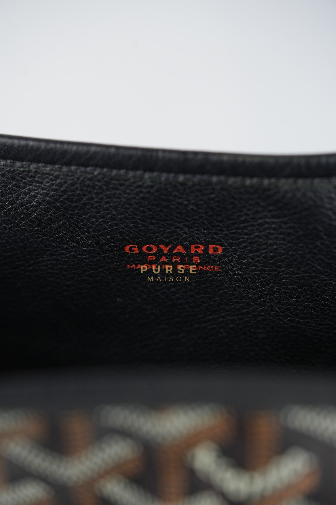 Mini Anjou in Noir/Black Goyardine Canvas | Purse Maison Luxury Bags Shop