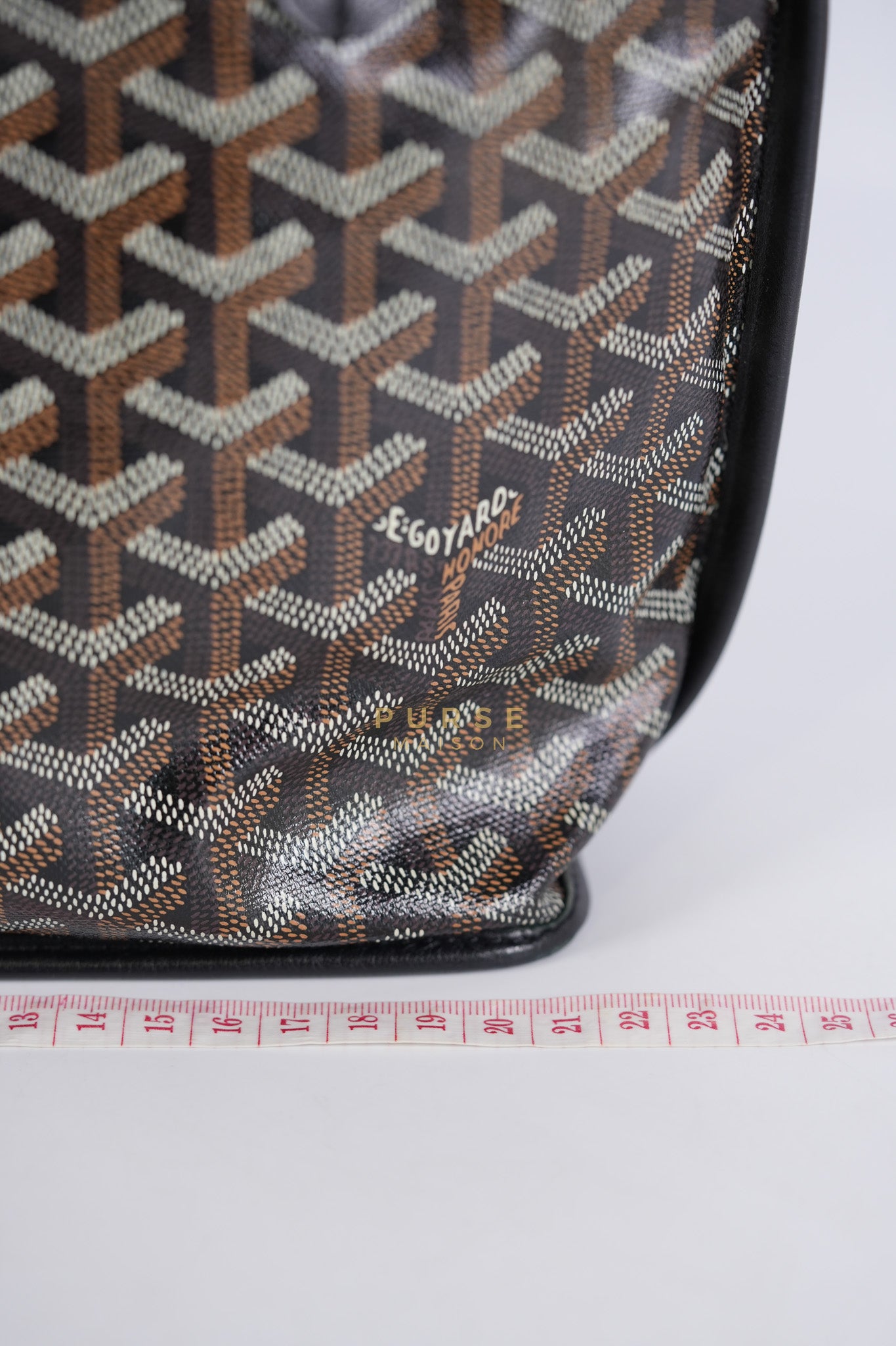 Mini Anjou in Noir/Black Goyardine Canvas | Purse Maison Luxury Bags Shop