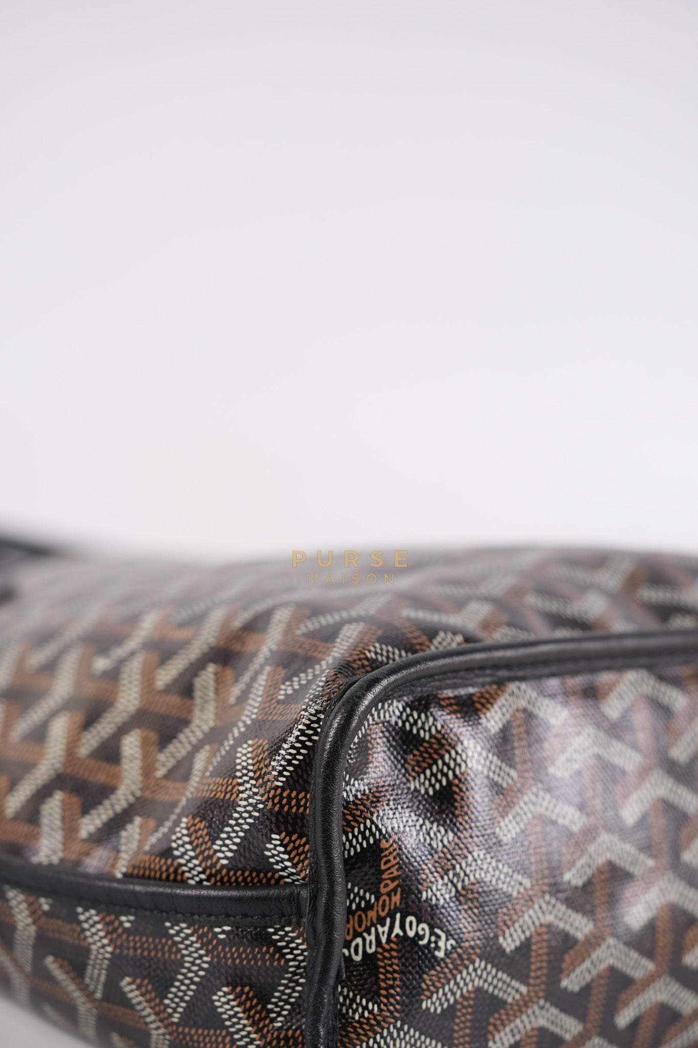 Mini Anjou in Noir/Black Goyardine Canvas | Purse Maison Luxury Bags Shop