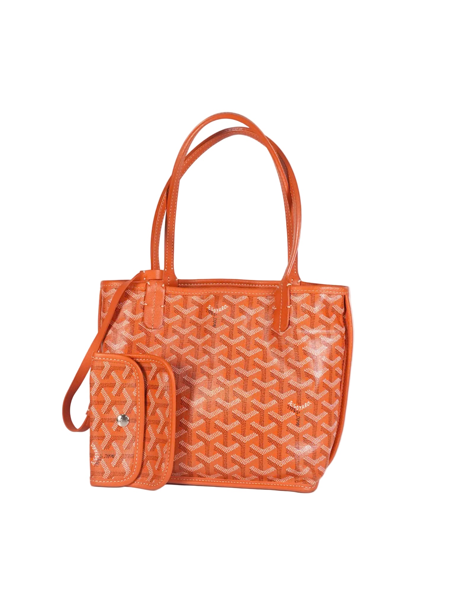 Mini Anjou in Orange Goyardine Canvas | Purse Maison Luxury Bags Shop