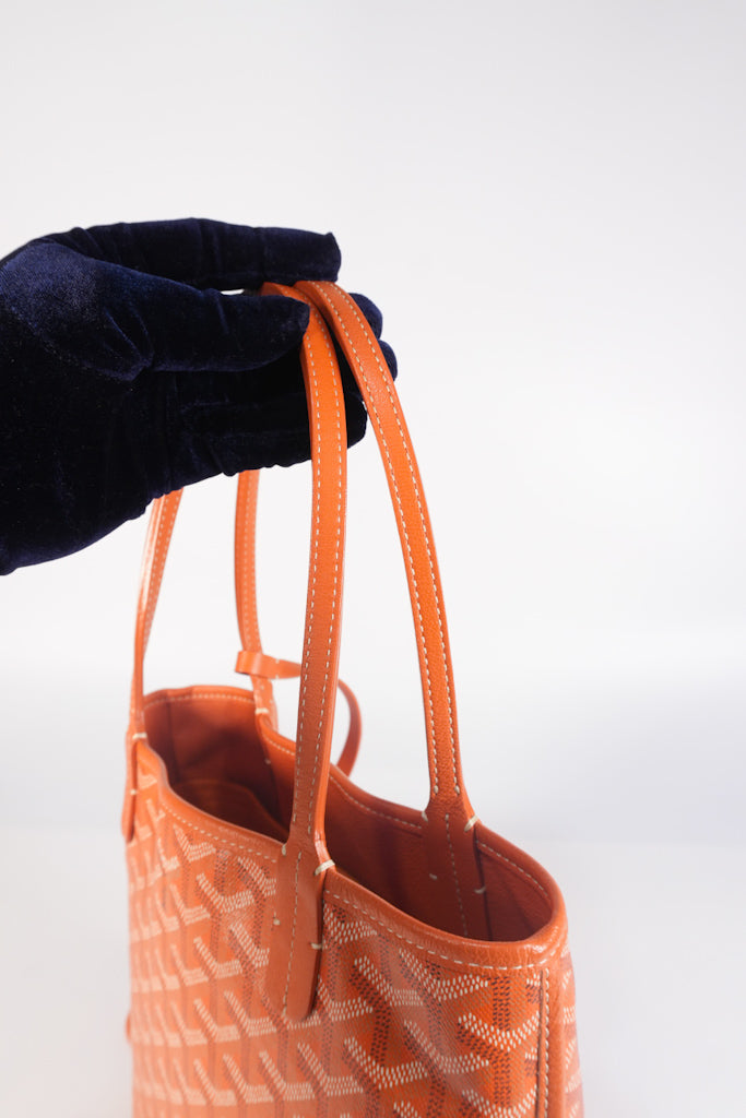 Mini Anjou in Orange Goyardine Canvas | Purse Maison Luxury Bags Shop