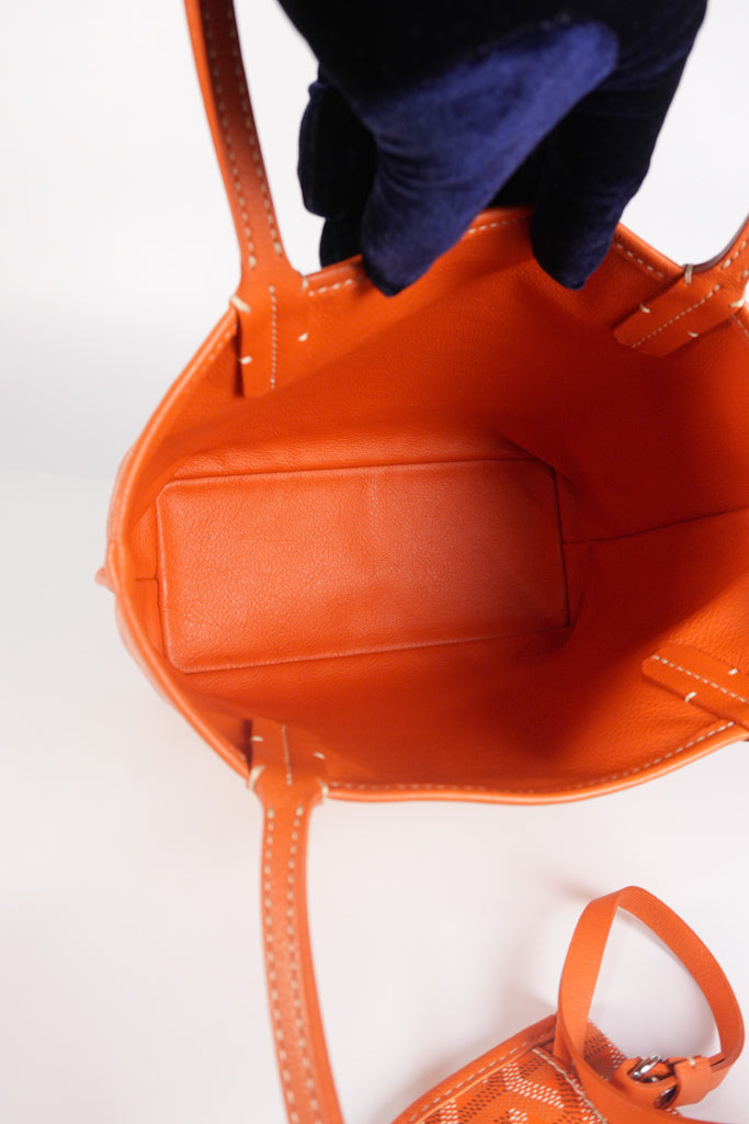 Mini Anjou in Orange Goyardine Canvas | Purse Maison Luxury Bags Shop