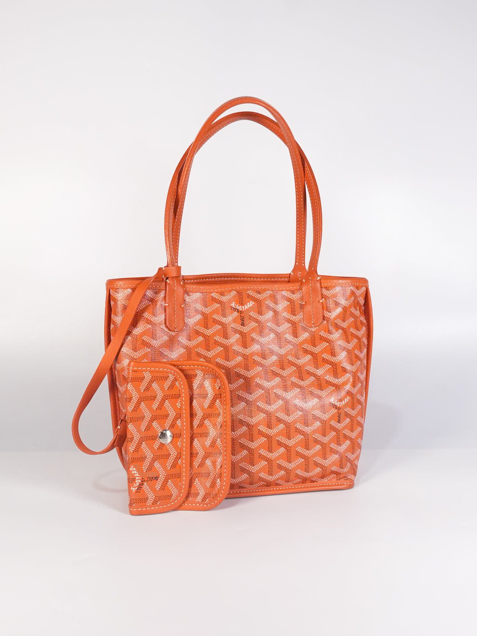 Mini Anjou in Orange Goyardine Canvas | Purse Maison Luxury Bags Shop